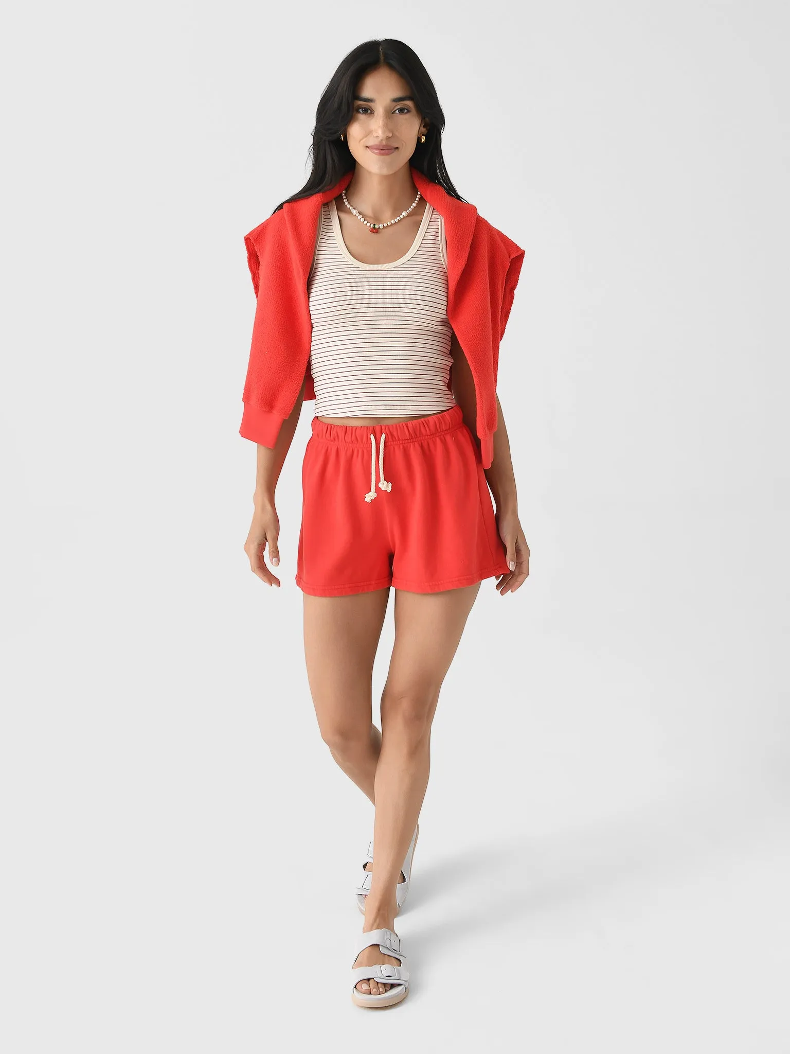 Perfect White Tee Women's Layla Sweatshort sold by Saint Bernard product image thumbnail 5