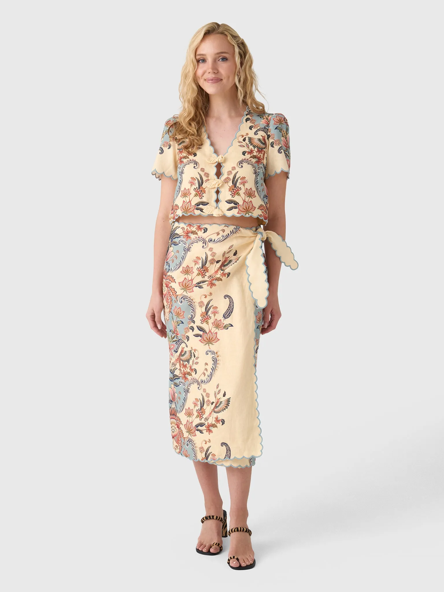 Farm Rio Women's Boho Beauty Midi Skirt sold by Saint Bernard product image thumbnail 2