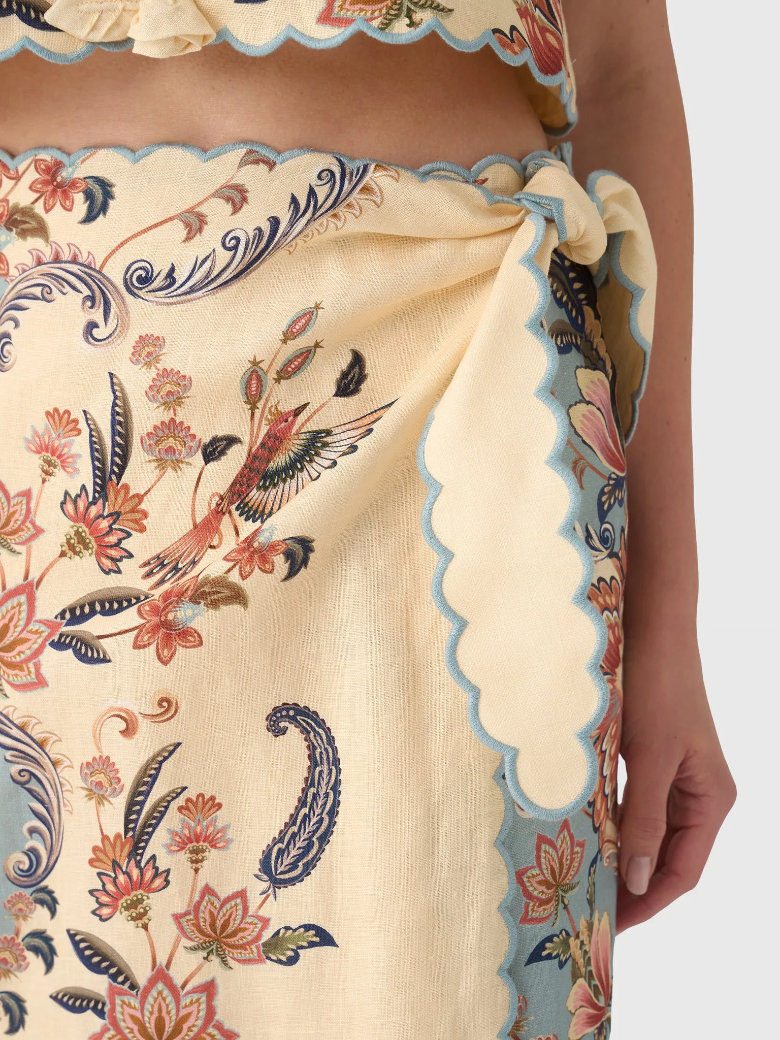 Farm Rio Women's Boho Beauty Midi Skirt sold by Saint Bernard product image thumbnail 5