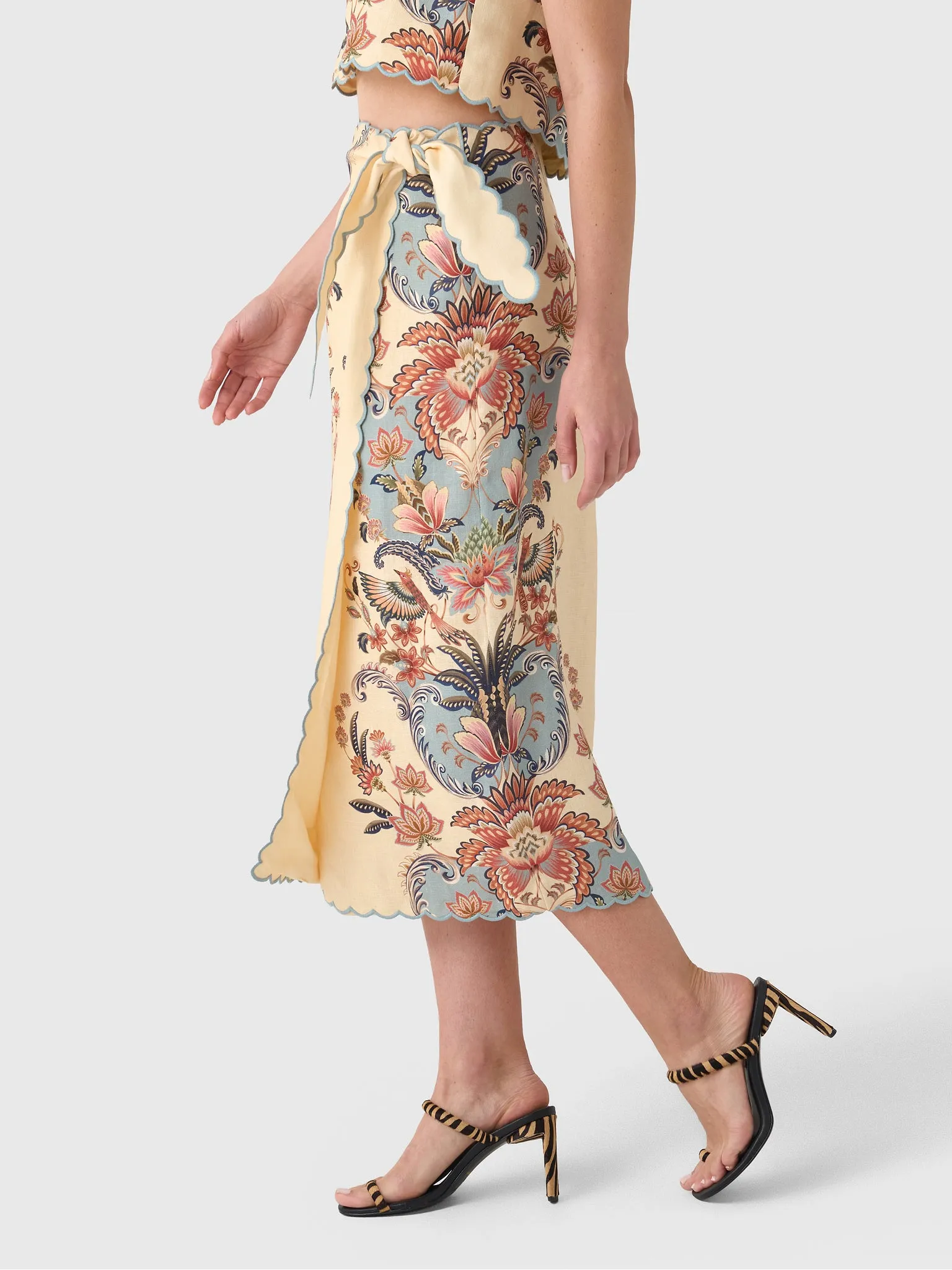 Farm Rio Women's Boho Beauty Midi Skirt sold by Saint Bernard product image thumbnail 3