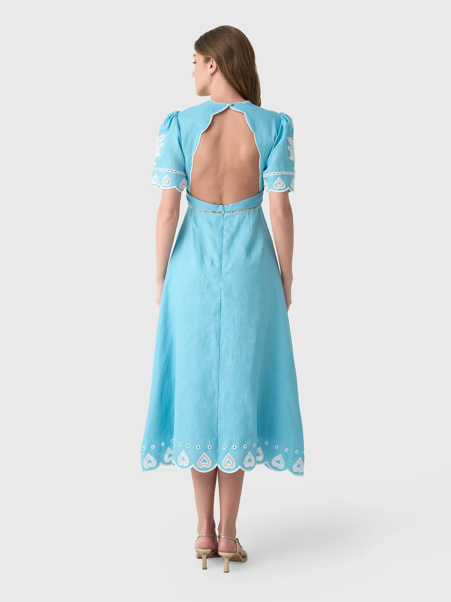 Farm Rio Women's Embroidered Midi Dress sold by Saint Bernard product image thumbnail 3