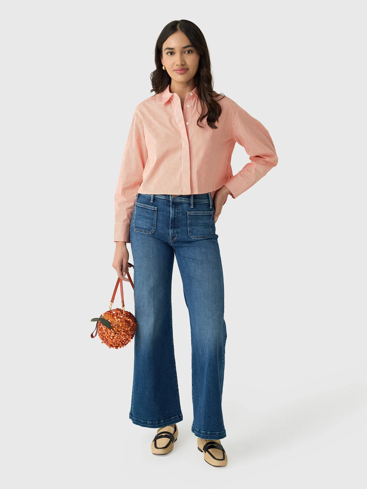 Mother Women's The Hustler Roller Patch Pocket Skimp Jean sold by Saint Bernard product image thumbnail 2
