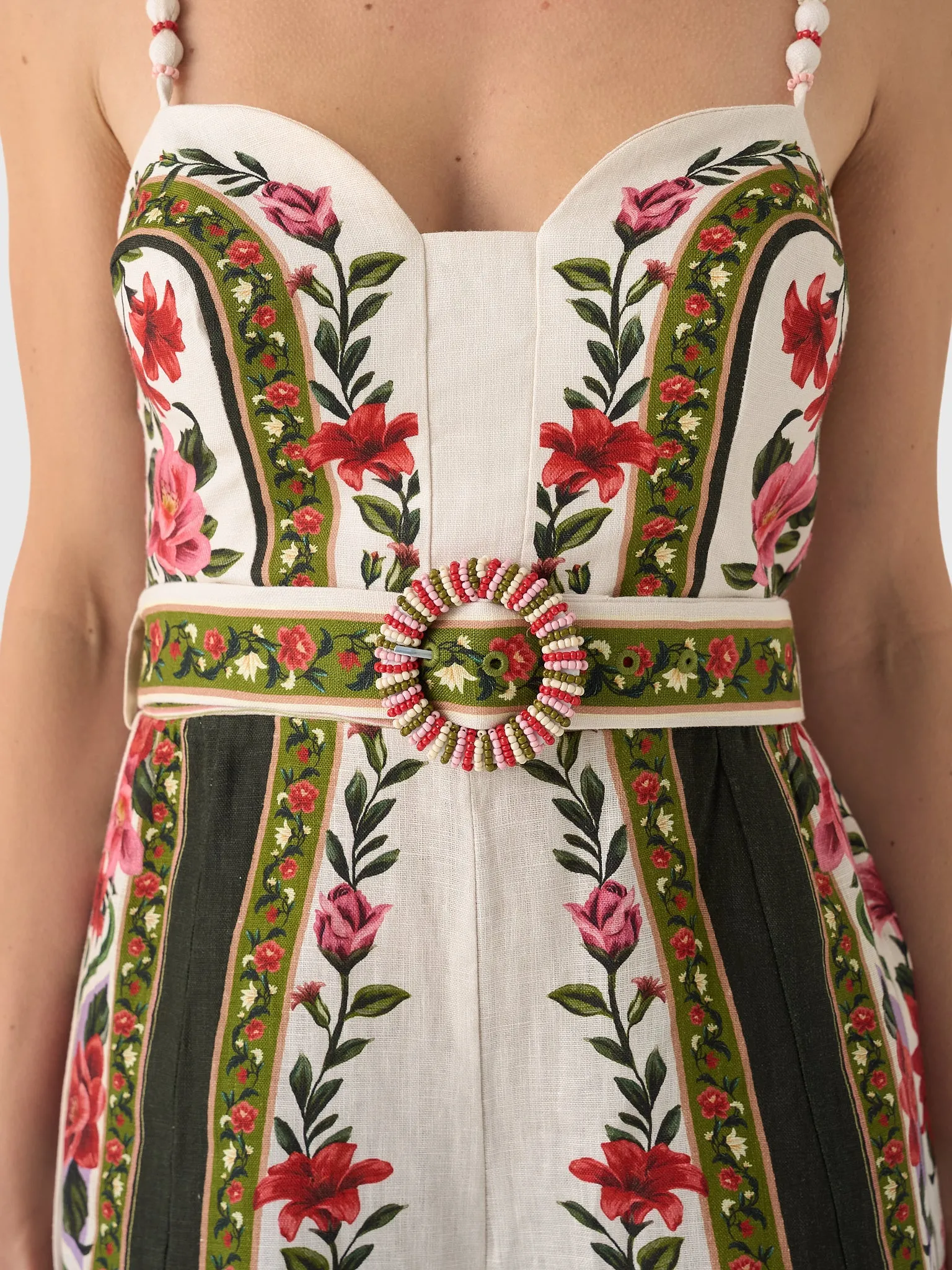 Farm Rio Women's Wonder Rio Sleeveless Wide-Leg Jumpsuit sold by Saint Bernard product image thumbnail 4