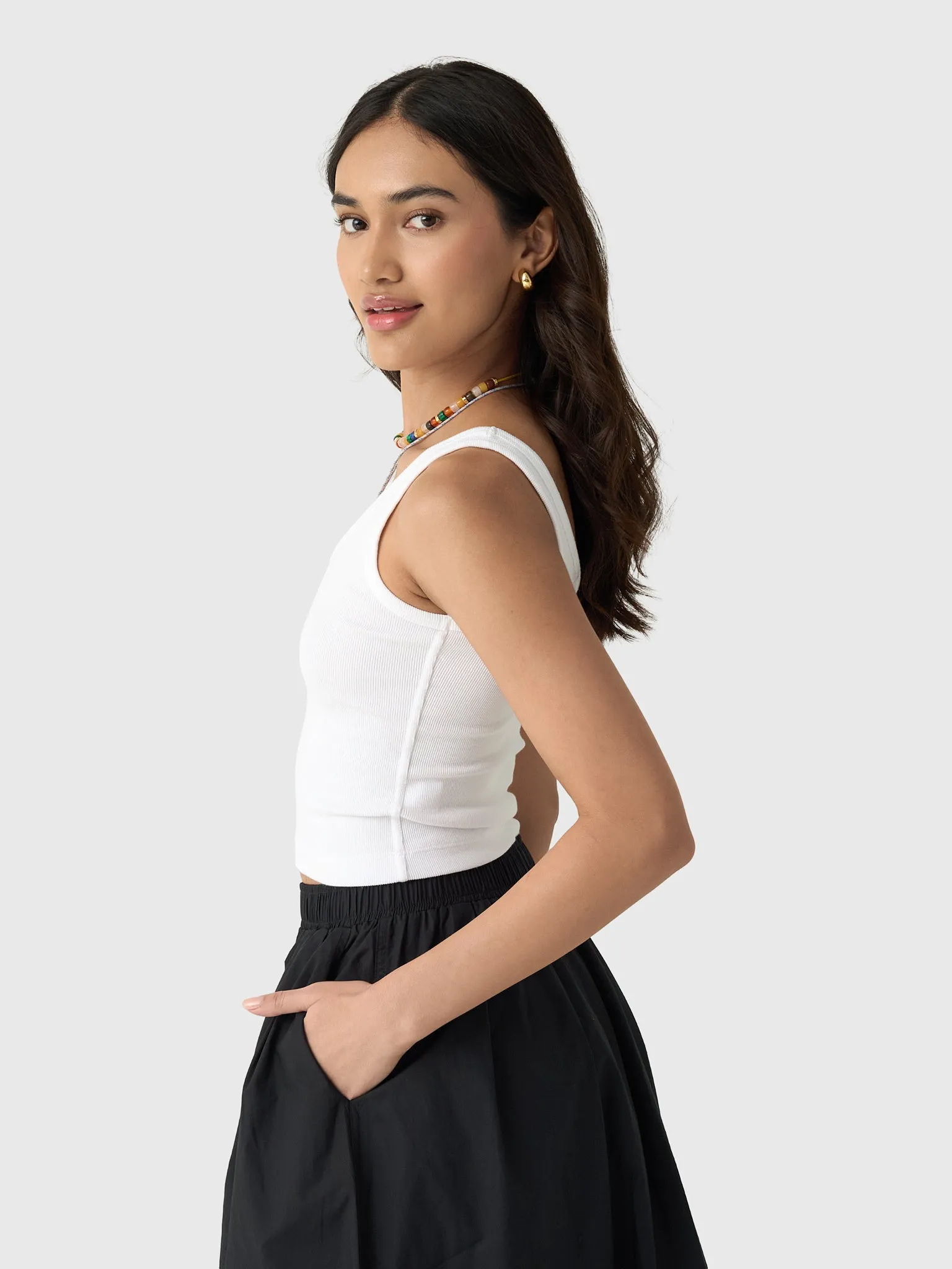 Asher Women's Raya Crop Tank sold by Saint Bernard product image thumbnail 3