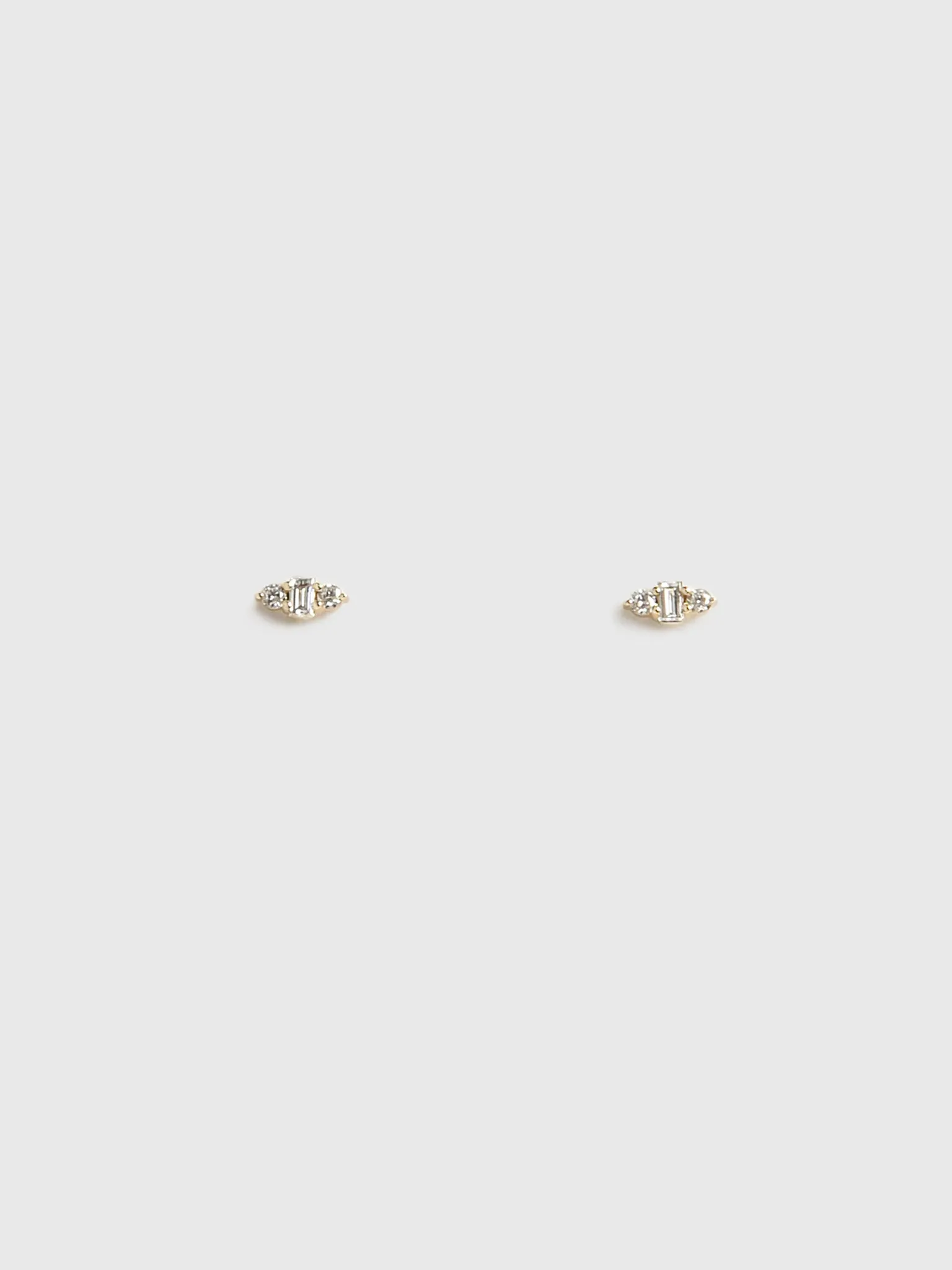 EF Collection Diamond Mia Stud Earrings sold by Saint Bernard product image thumbnail 2