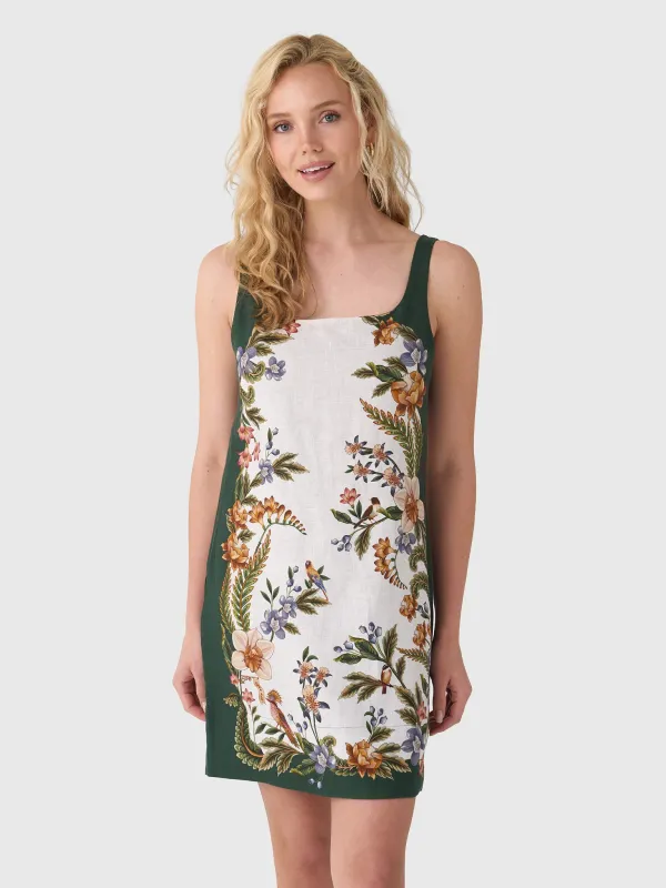 Farm Rio Women's Nature Square Neck Mini Dress sold by Saint Bernard
