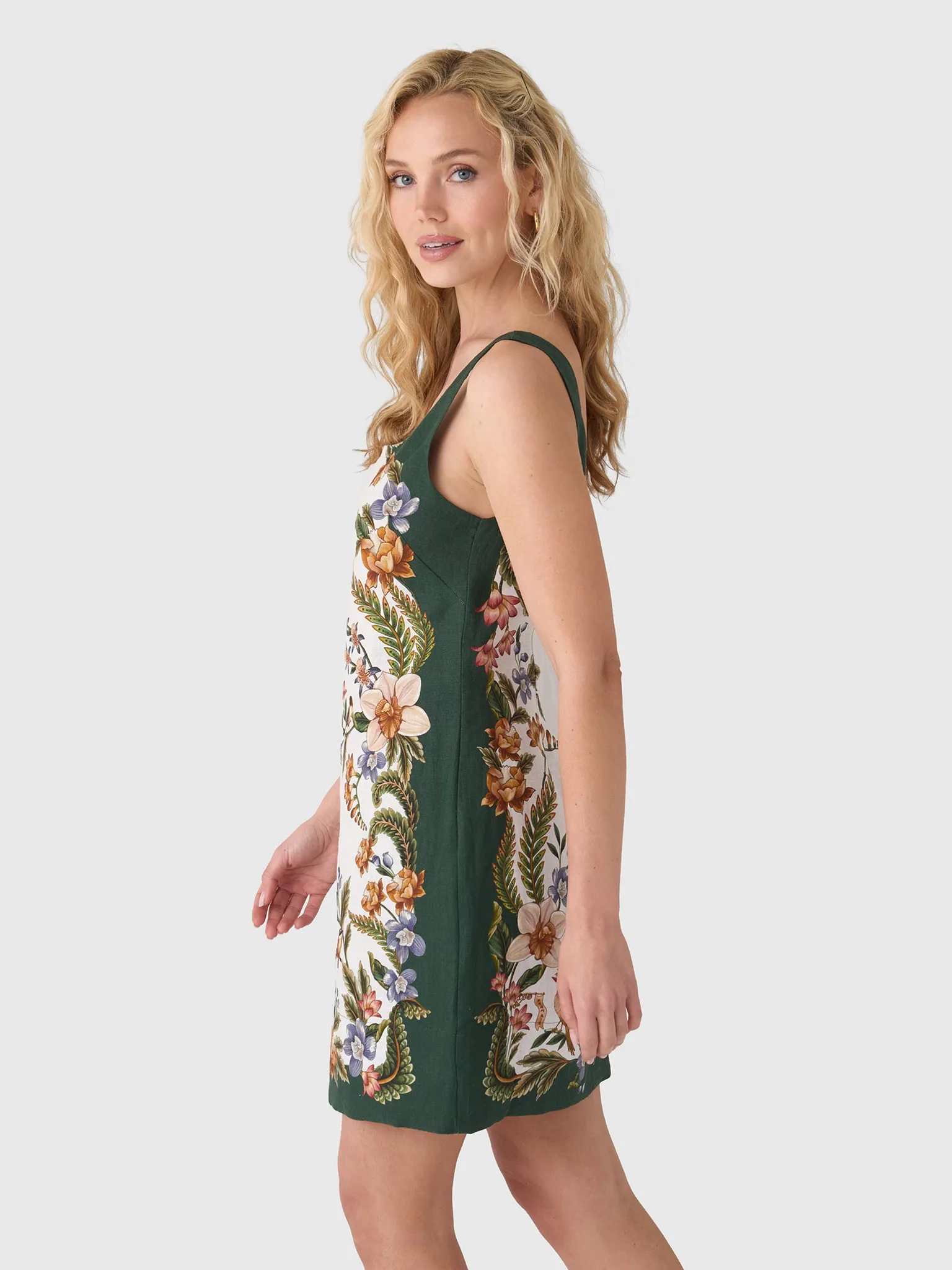Farm Rio Women's Nature Square Neck Mini Dress sold by Saint Bernard product image thumbnail 3