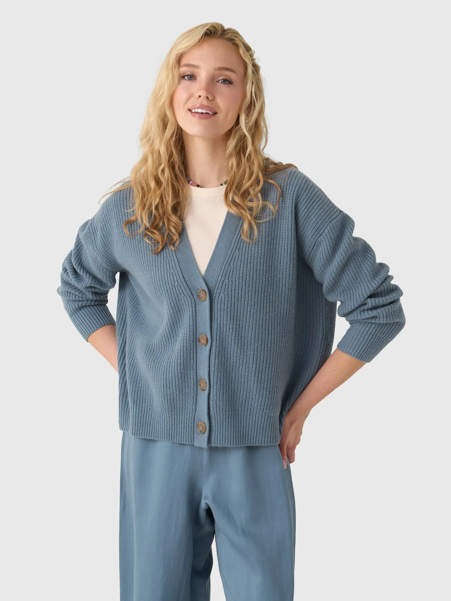 Jenni Kayne Women's Cropped Cashmere Cocoon Cardigan sold by Saint Bernard