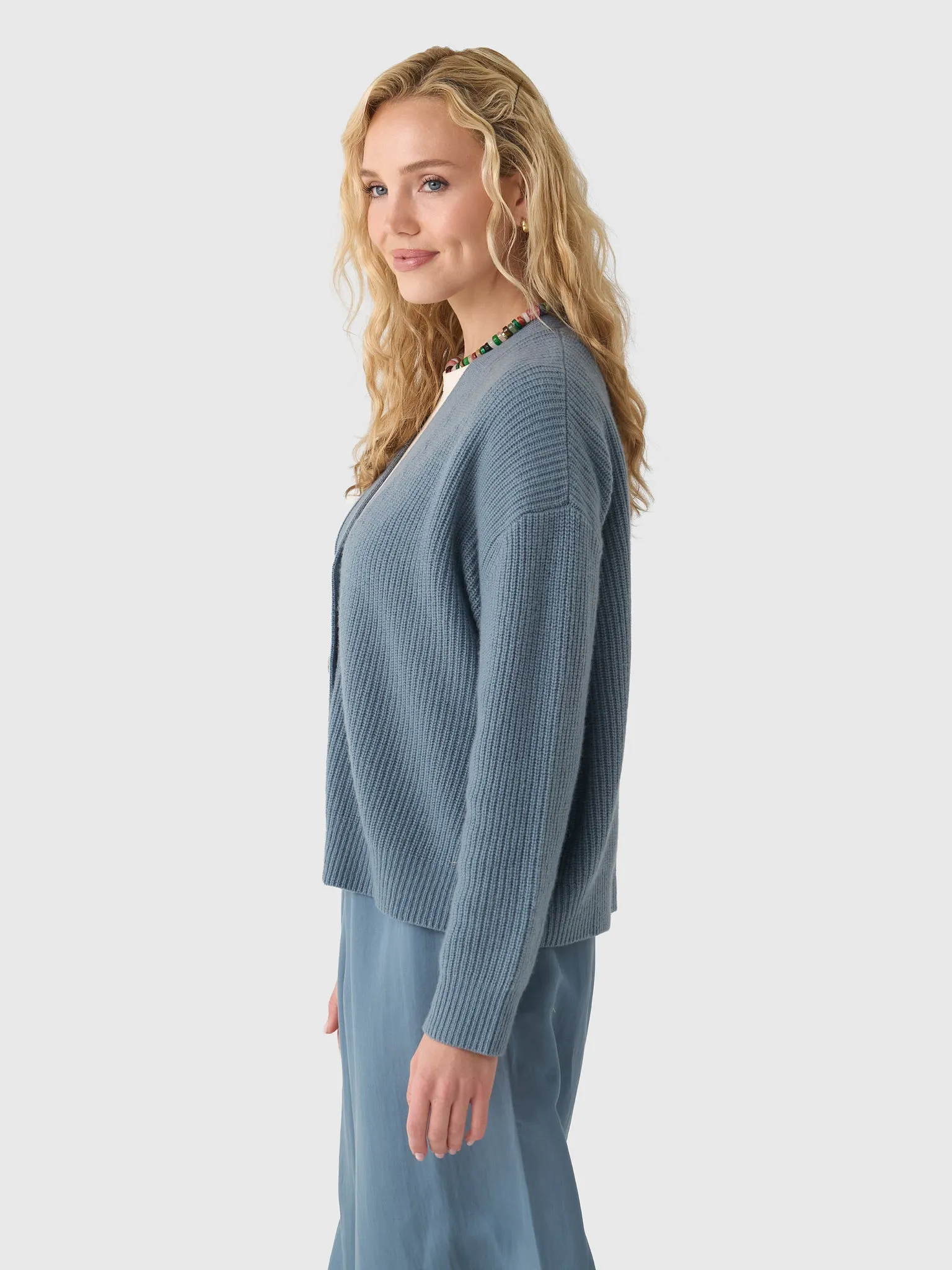Jenni Kayne Women's Cropped Cashmere Cocoon Cardigan sold by Saint Bernard product image thumbnail 3