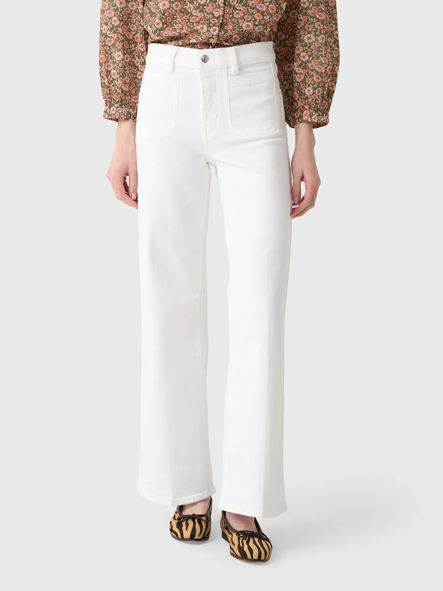 Frame Women's Le Slim Palazzo Modernist Pocket Jean sold by Saint Bernard product image thumbnail 2