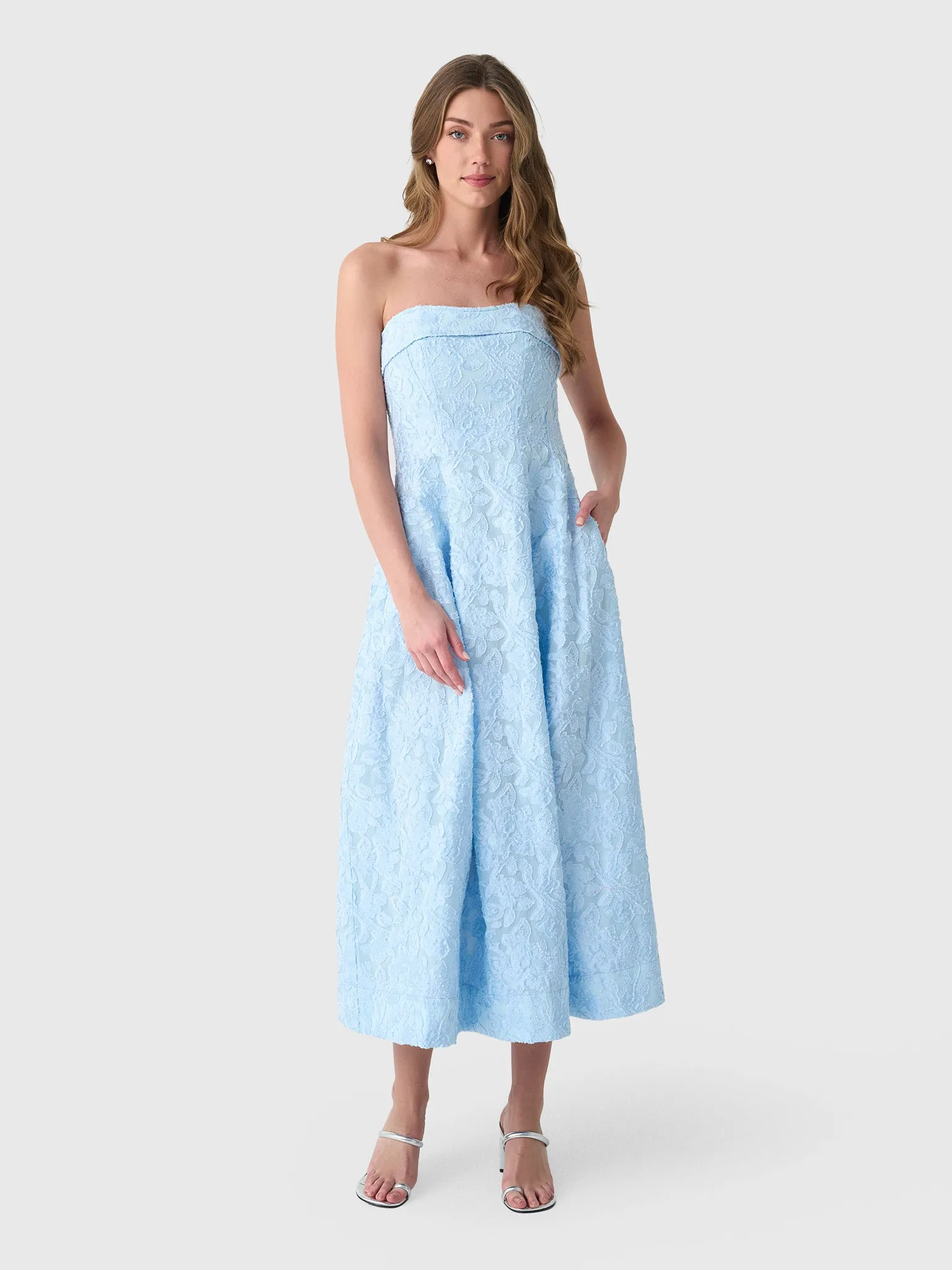 Simkhai Women's Valeria Jacquard Midi Dress sold by Saint Bernard