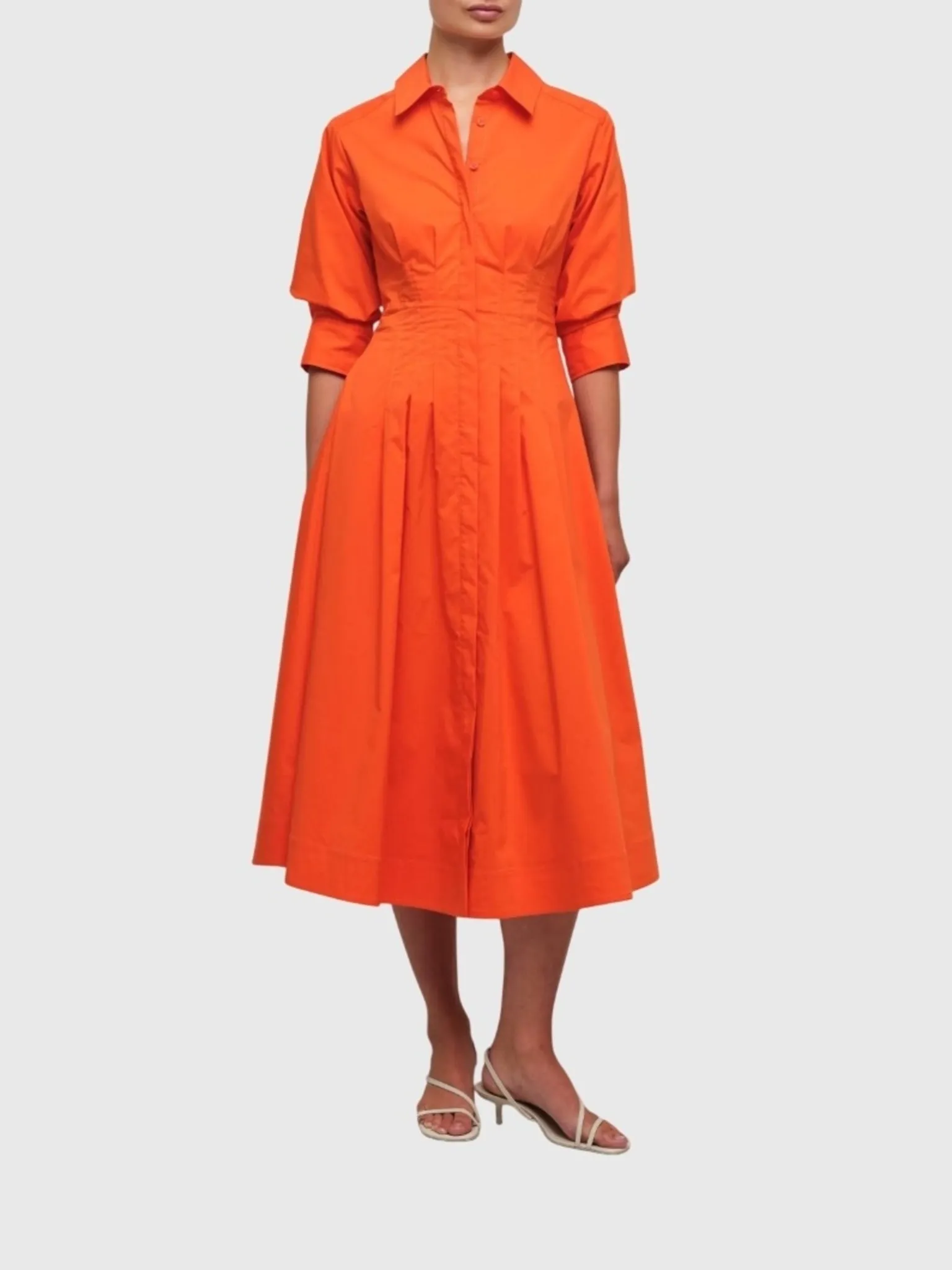 Simkhai Women's Jazz Pintuck Midi Dress sold by Saint Bernard product image thumbnail 5