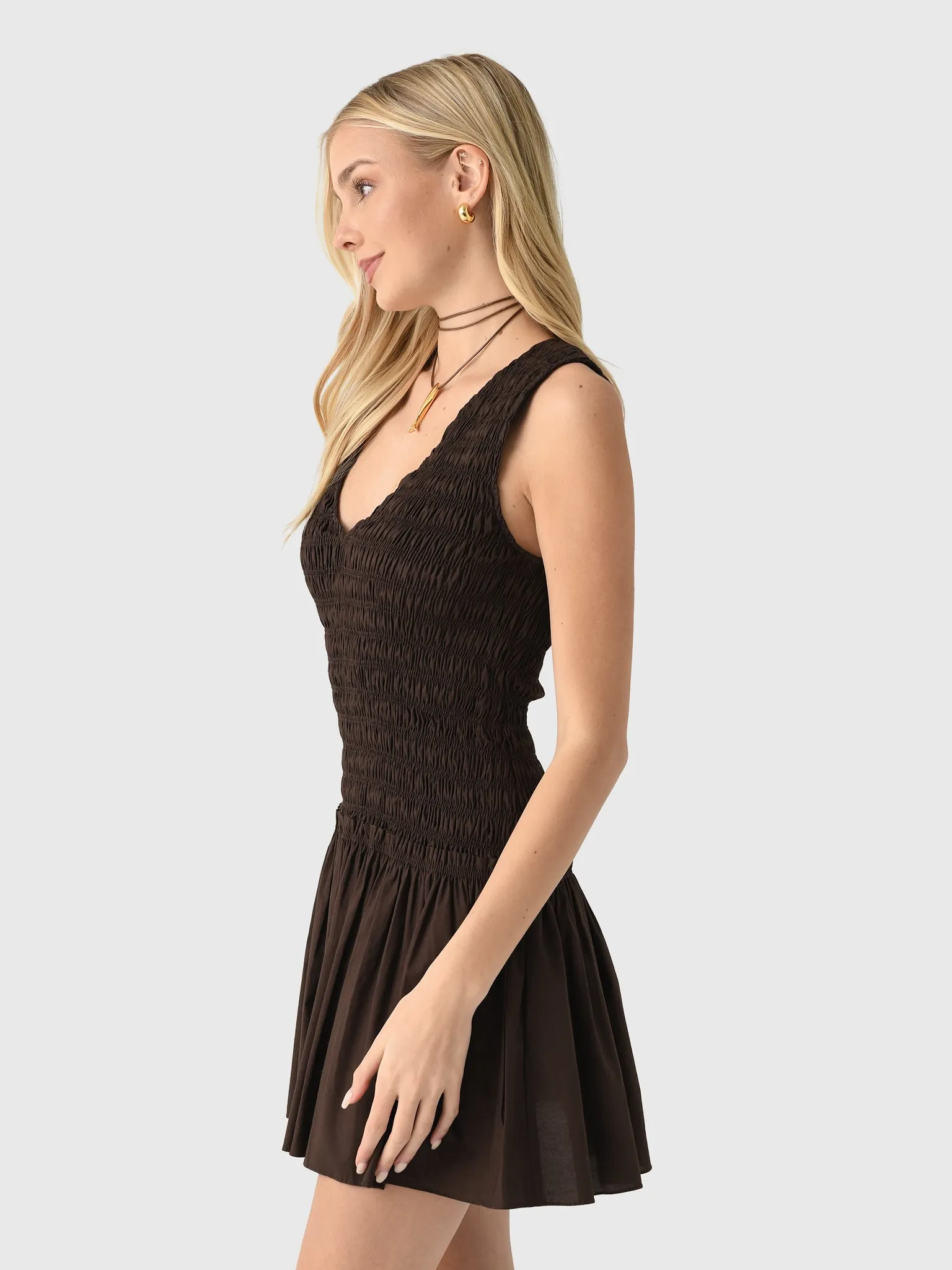 Faithfull The Brand Women's Palomar Mini Dress sold by Saint Bernard product image thumbnail 3