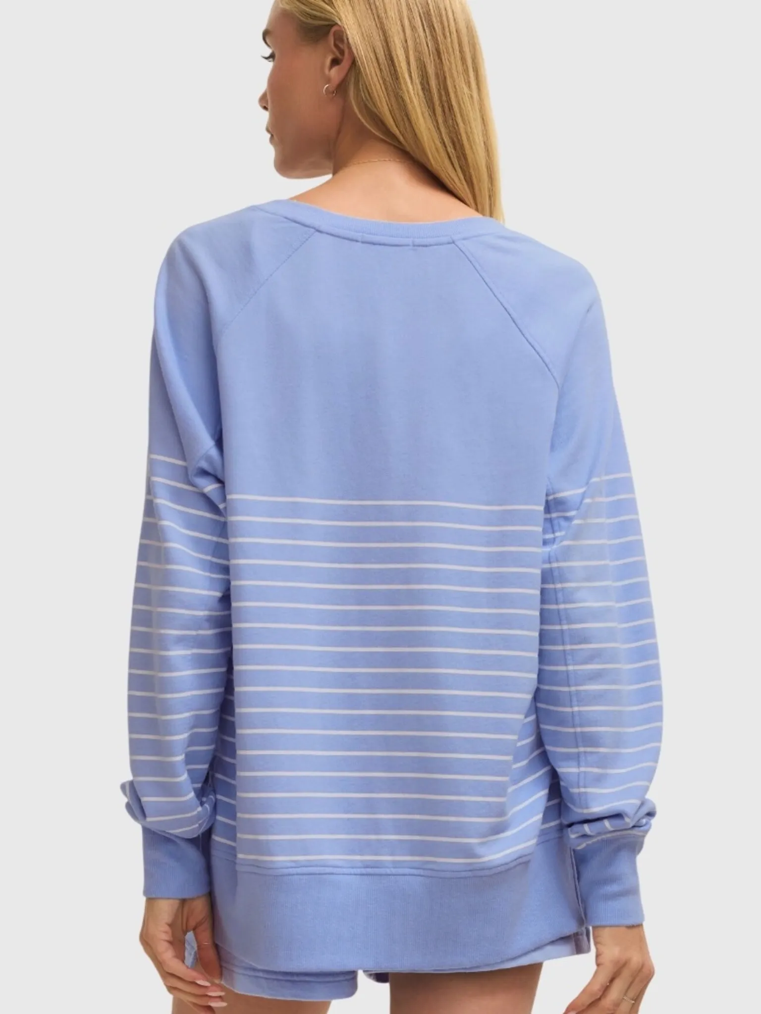 Z Supply Women's Weekender Stripe V-Neck Sweatshirt sold by Saint Bernard product image thumbnail 2
