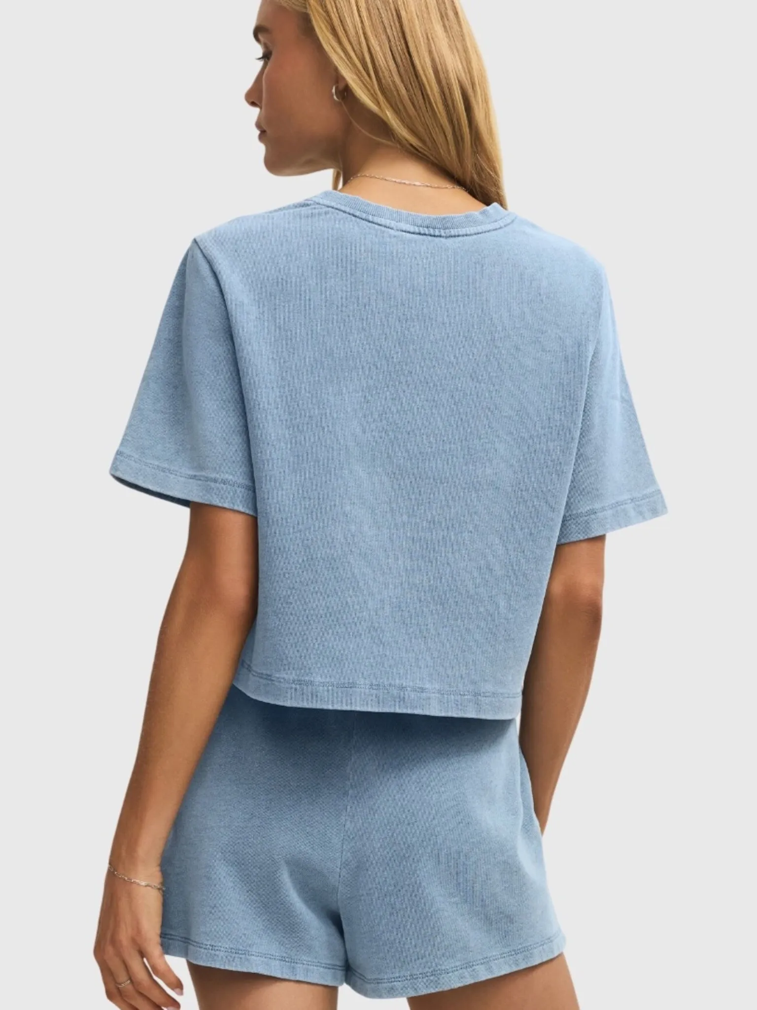 Z Supply Women's Curran Knit Denim Sweatshirt sold by Saint Bernard product image thumbnail 2