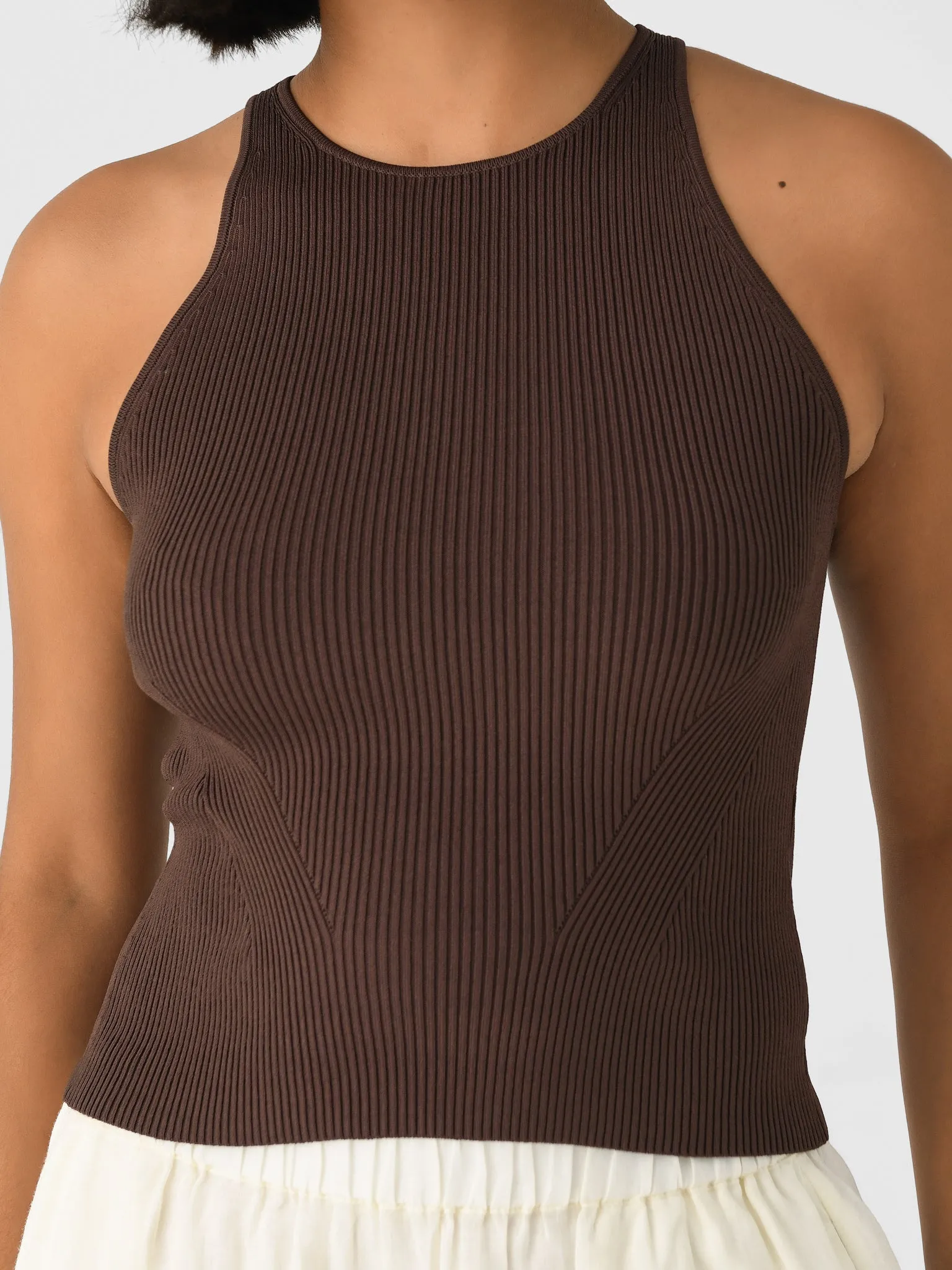 Simkhai Women's Reza Compact Rib Racerback Tank sold by Saint Bernard product image thumbnail 5