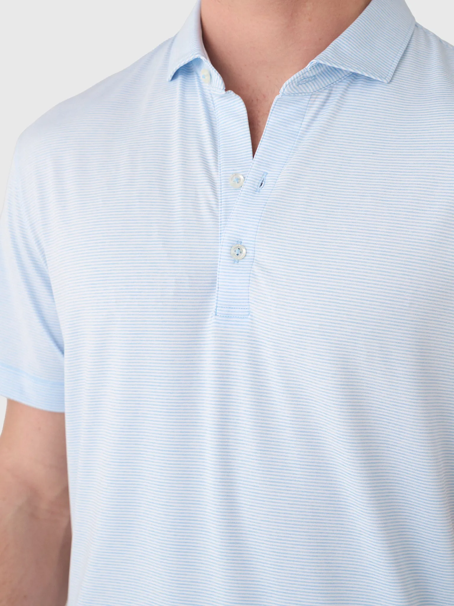 Johnnie-O Men's Lyndonn Stripe Performance Jersey Polo sold by Saint Bernard product image thumbnail 5