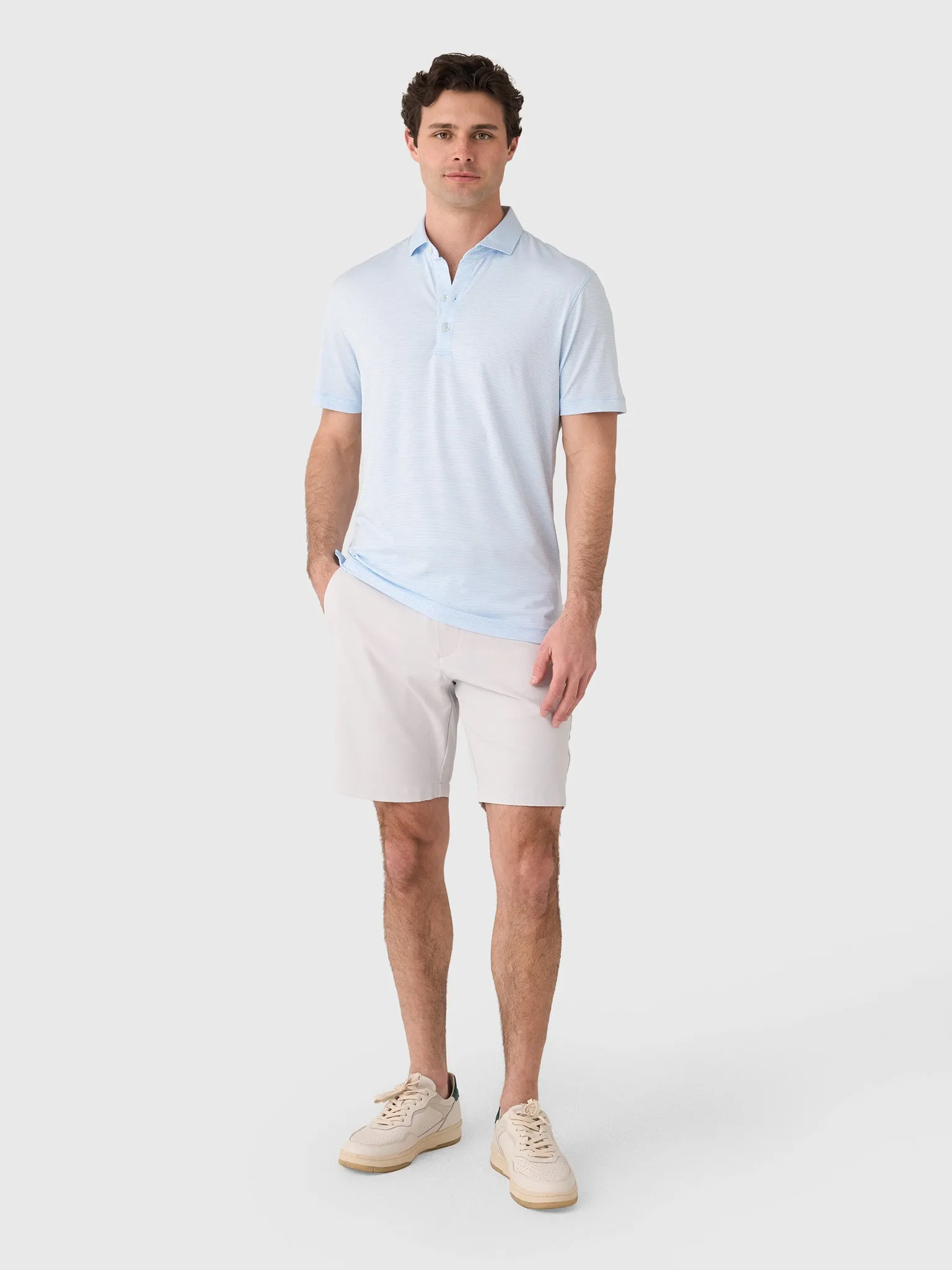 Johnnie-O Men's Lyndonn Stripe Performance Jersey Polo sold by Saint Bernard product image thumbnail 2