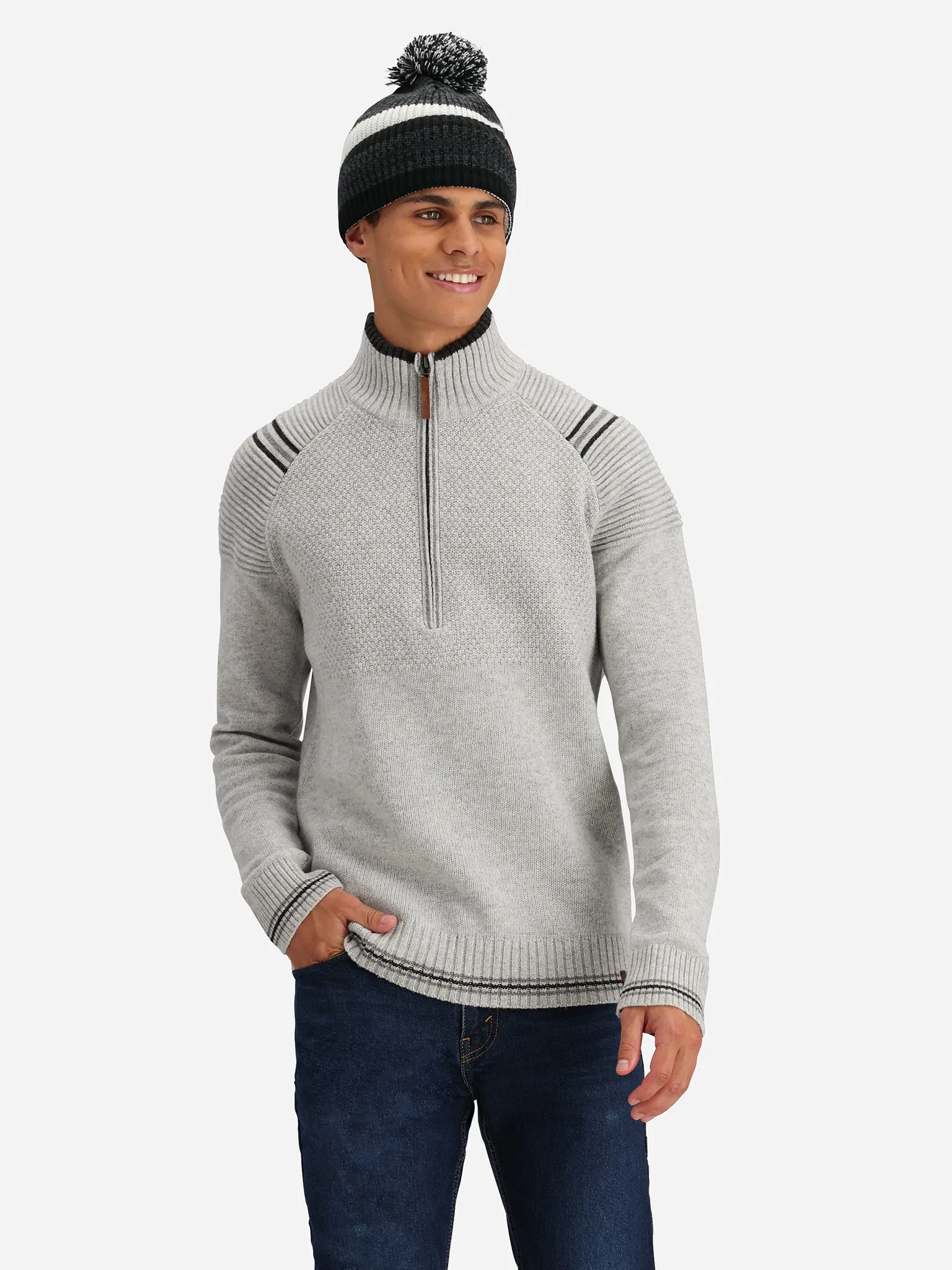 Obermeyer Men's Gambel Half-Zip Sweater sold by Saint Bernard