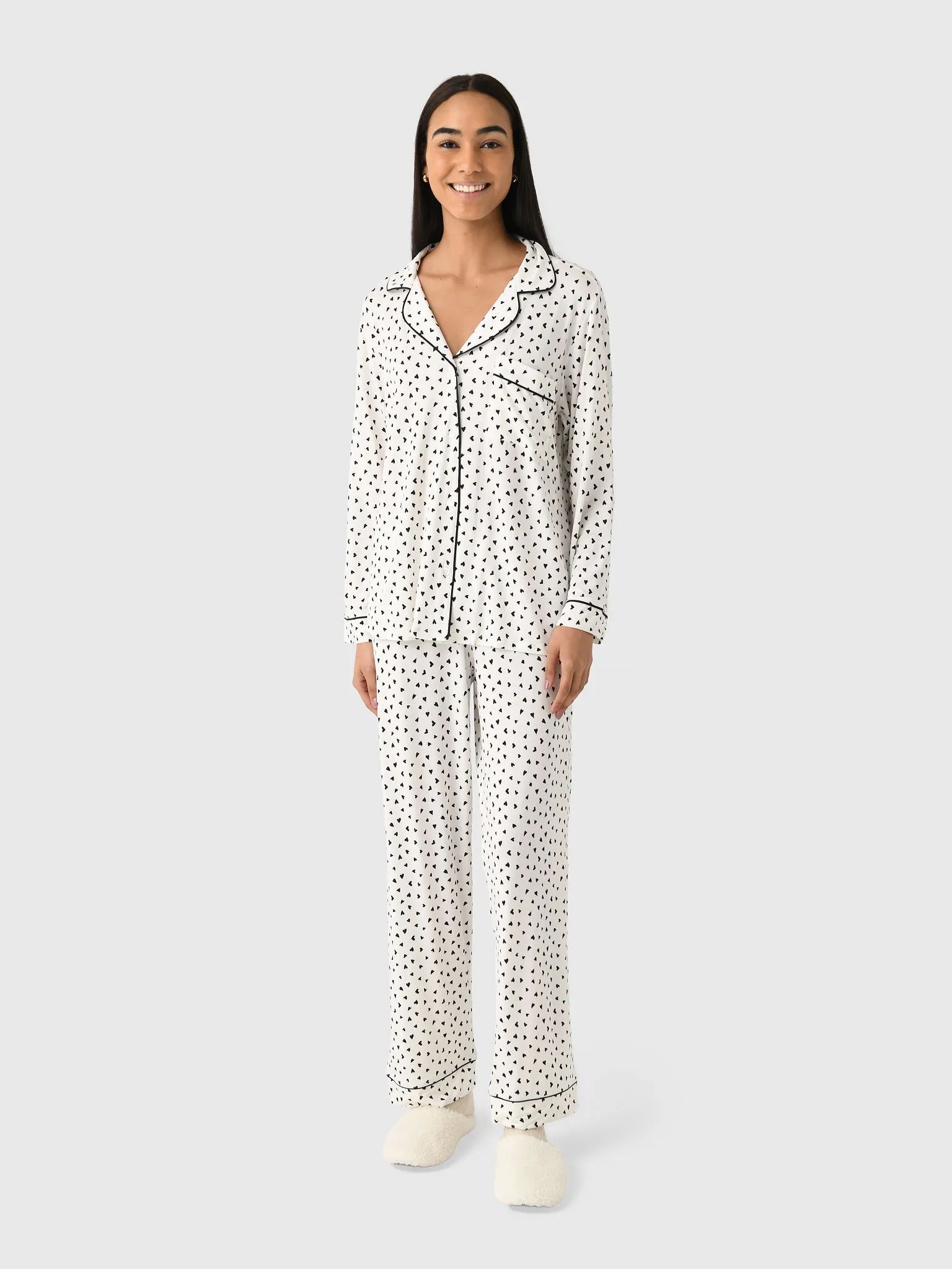 Eberjey Women's Gisele Printed Long Pajama Set sold by Saint Bernard product image thumbnail 2