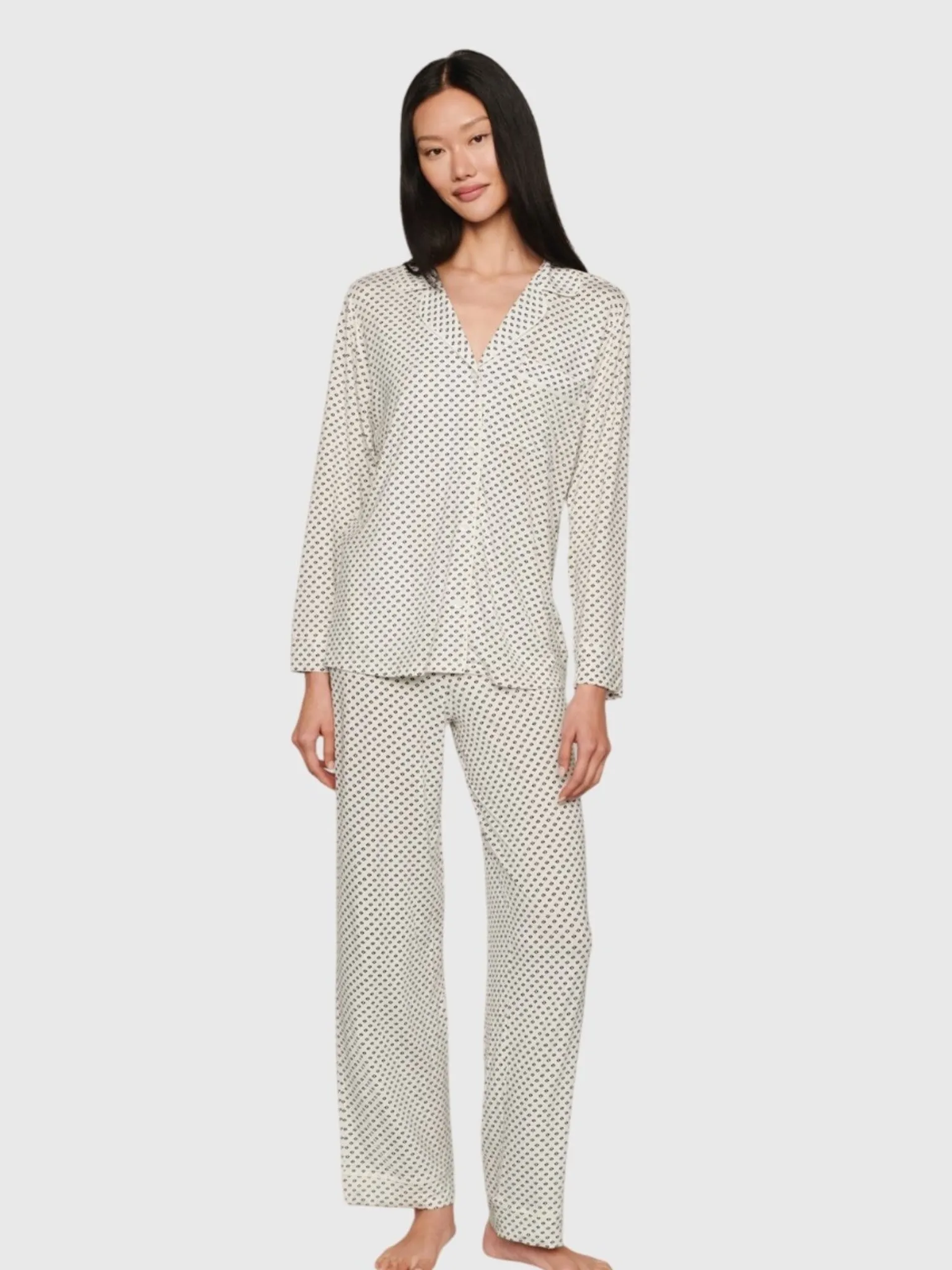 Eberjey Women's Gisele Printed Long Pajama Set sold by Saint Bernard