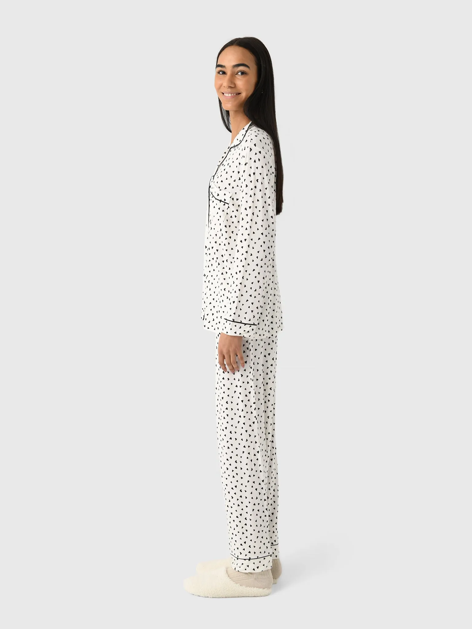 Eberjey Women's Gisele Printed Long Pajama Set sold by Saint Bernard product image thumbnail 3