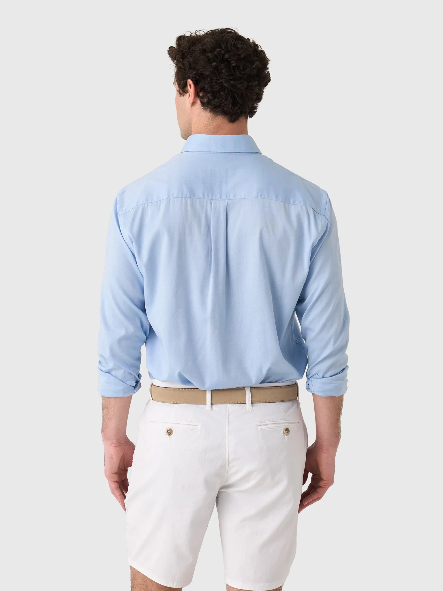 Peter Millar Crown Men's Campbell Perfect Pinpoint Cotton-Stretch Sport Shirt sold by Saint Bernard product image thumbnail 4