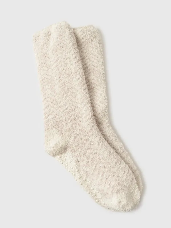 Barefoot Dreams Women's CozyChic Herringbone Socks sold by Saint Bernard
