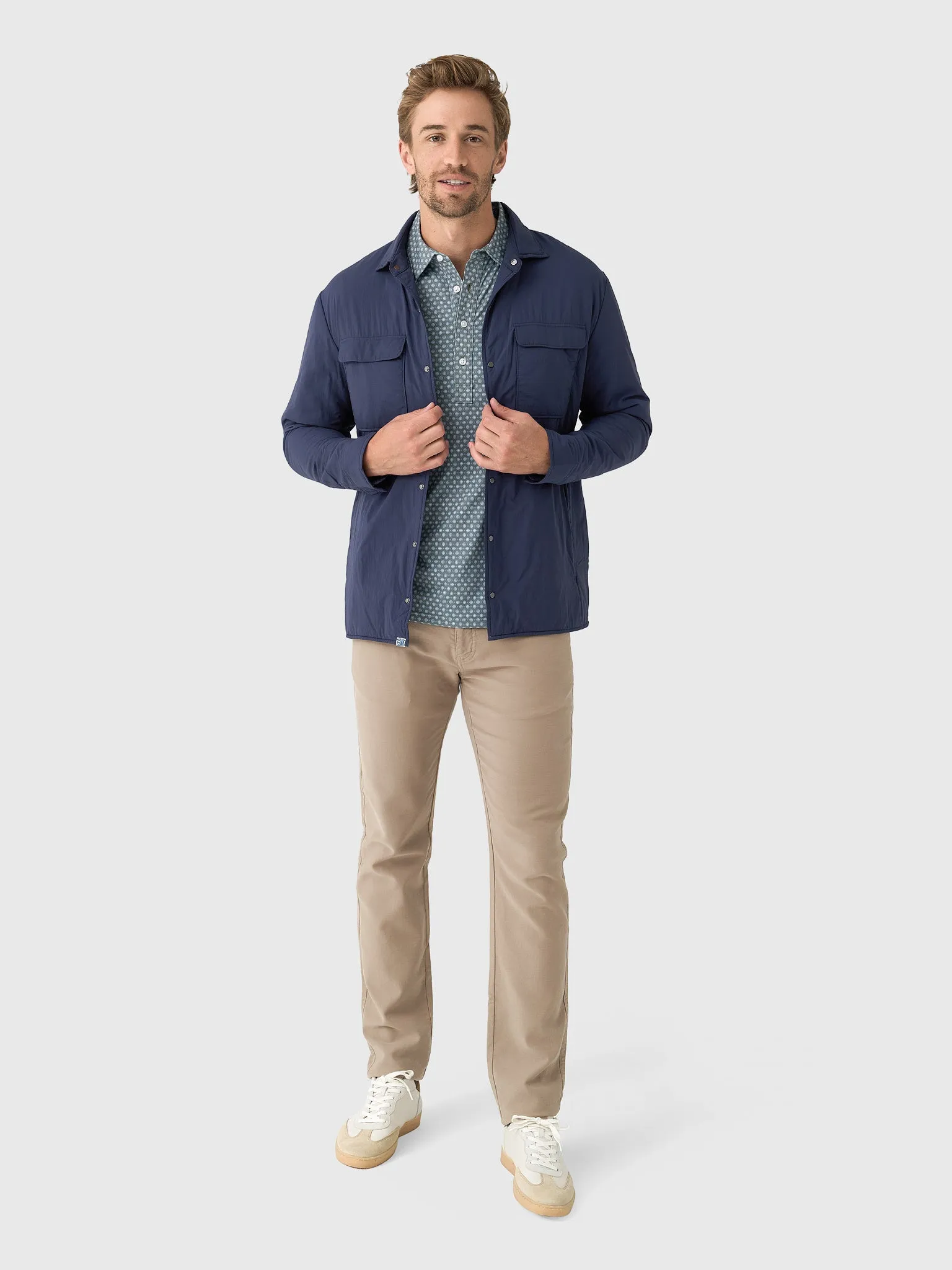 Johnnie-O Men's Denzel Featherweight Shacket sold by Saint Bernard product image thumbnail 2