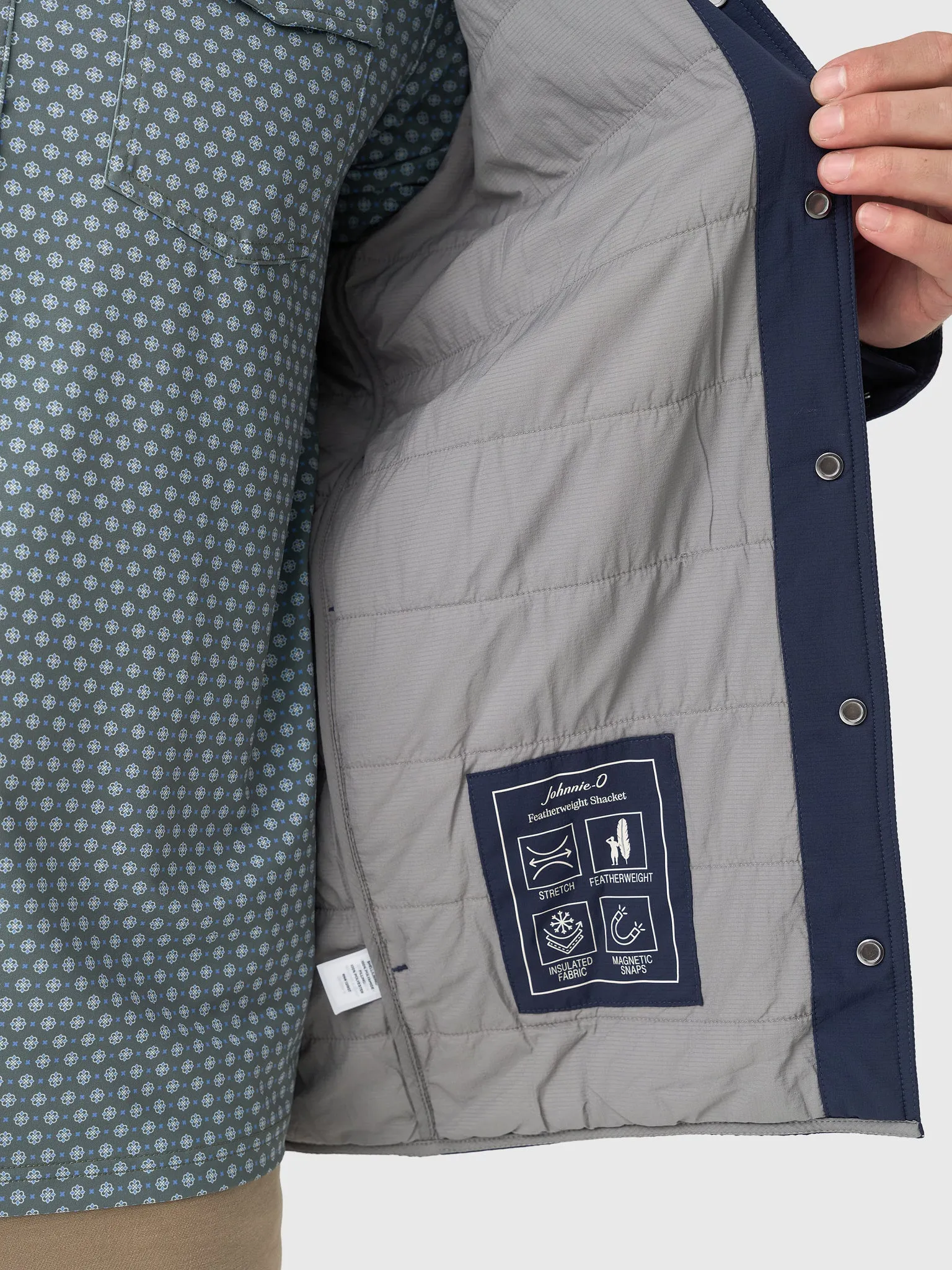 Johnnie-O Men's Denzel Featherweight Shacket sold by Saint Bernard product image thumbnail 5