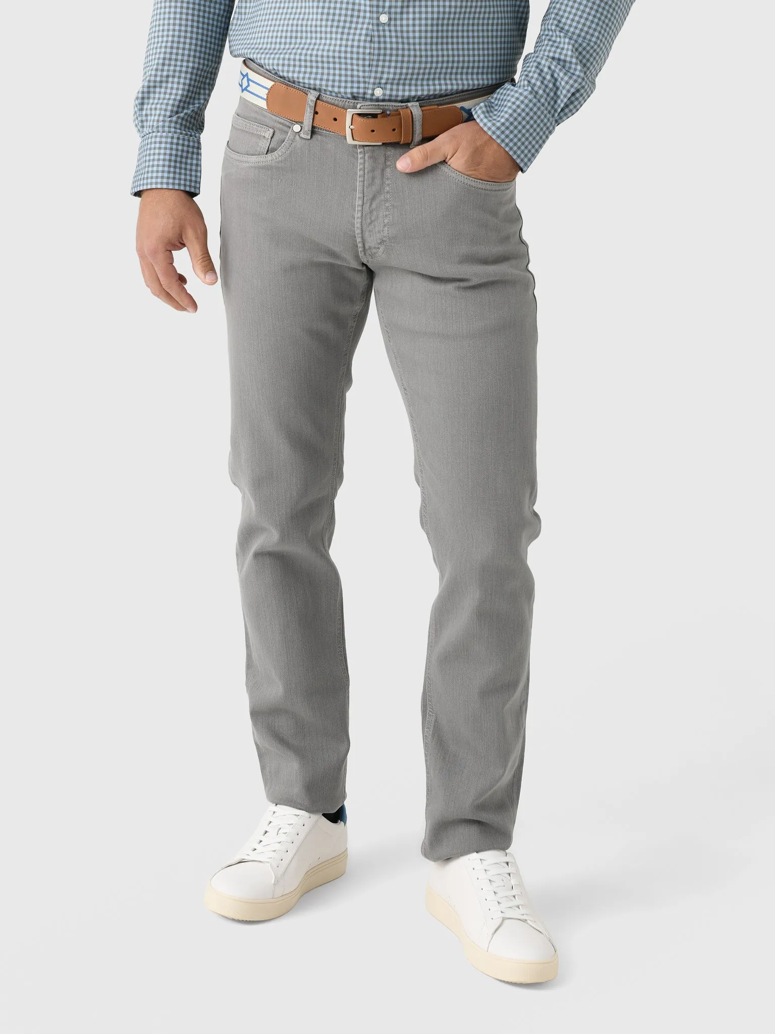 Peter Millar Crown Crafted Men's Fairfield Garment Dyed Denim sold by Saint Bernard product image thumbnail 3