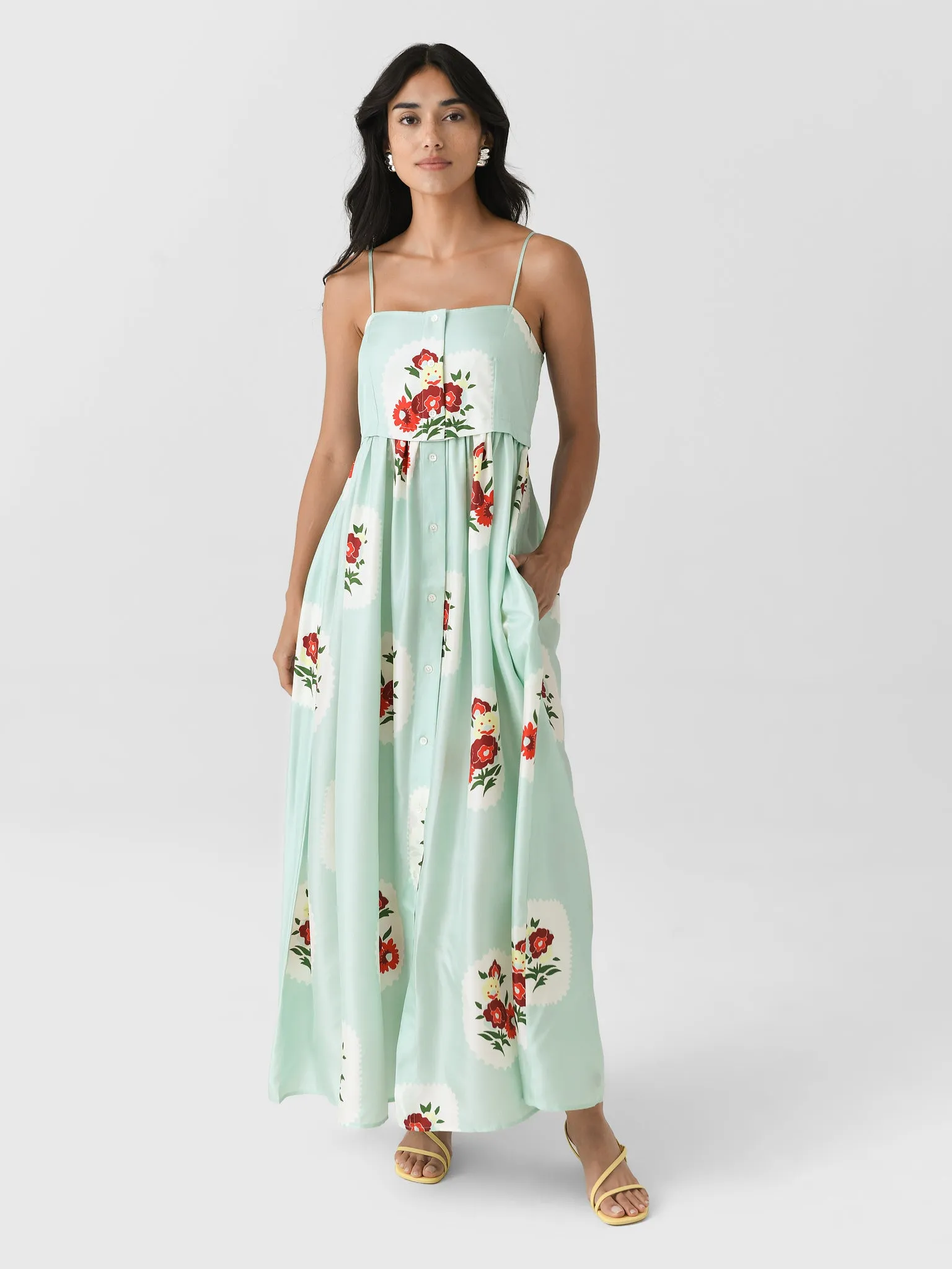 Oroton Women's Folk Doilie Print Sundress sold by Saint Bernard