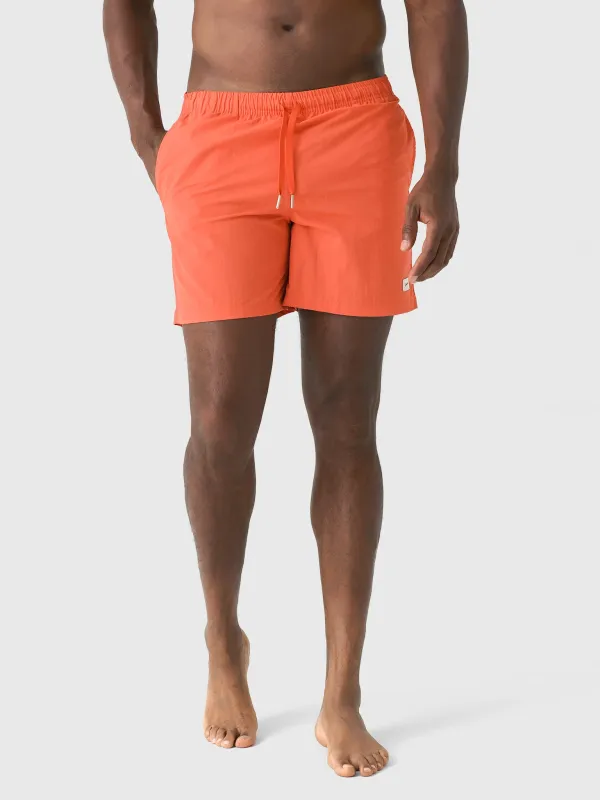 Bather Men's Solid Chili Swim Trunk made by Bather