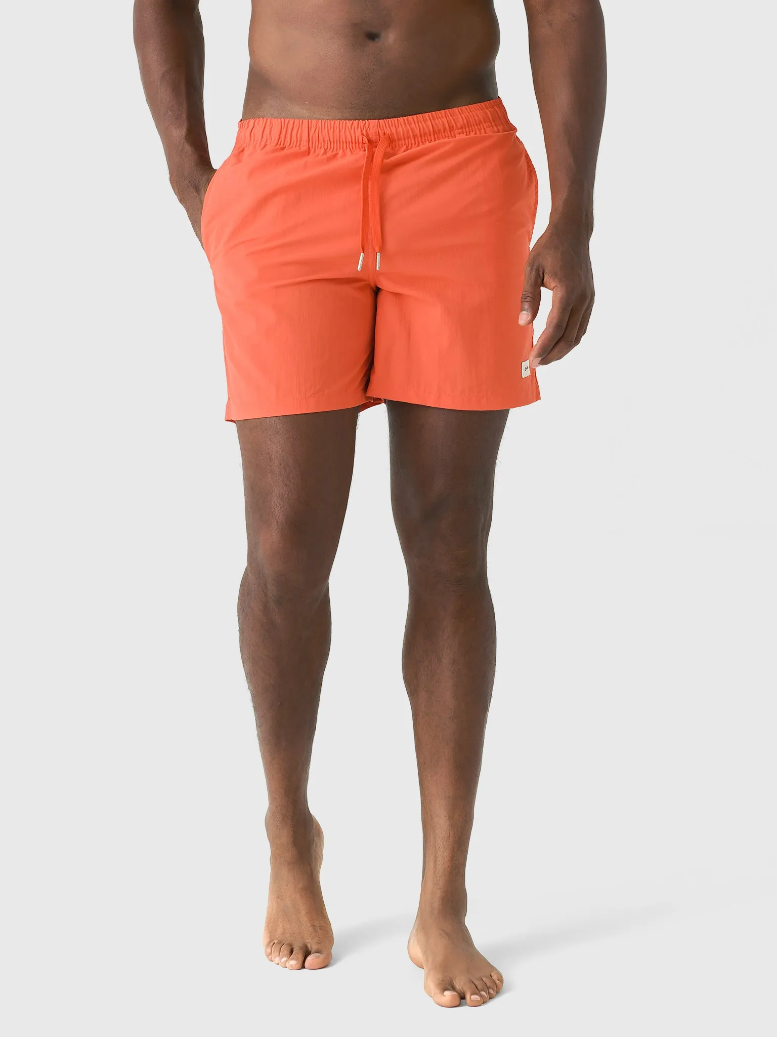 Bather Men's Solid Chili Swim Trunk sold by Saint Bernard