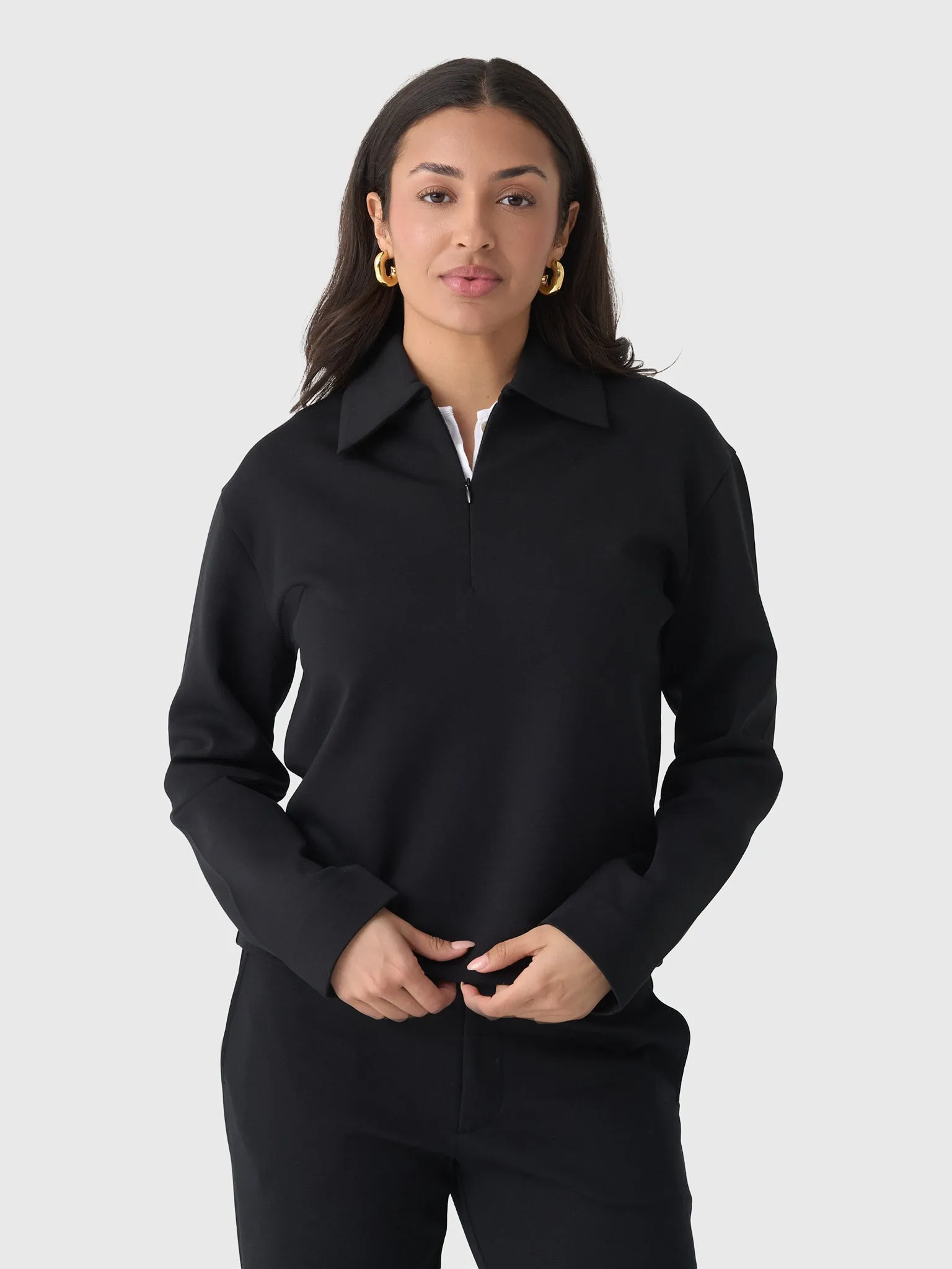 Vince Women's Cotton-Blend Half-Zip Pullover sold by Saint Bernard