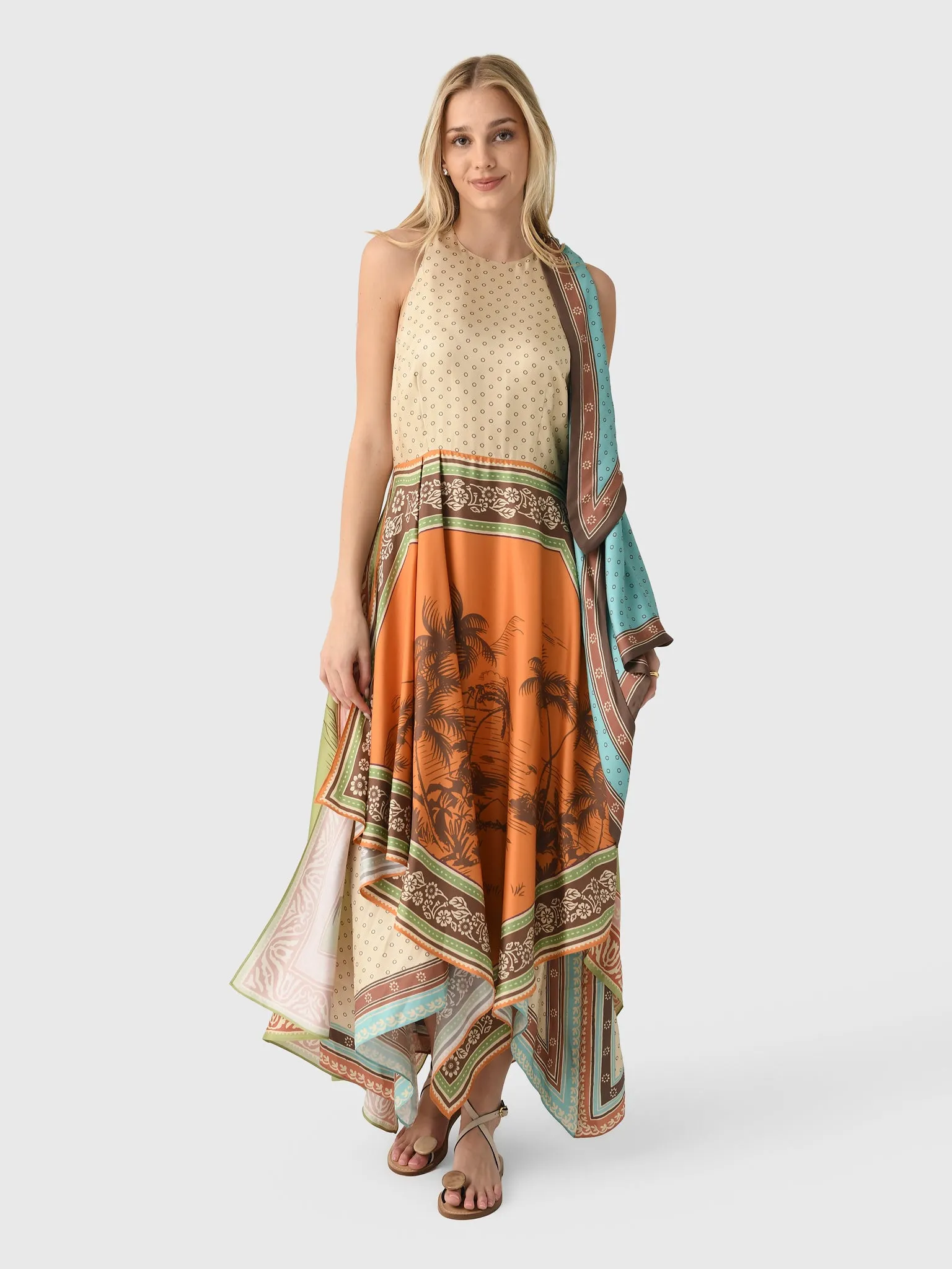 Alemais Women's Alberta Scarf Midi Dress sold by Saint Bernard product image thumbnail 5