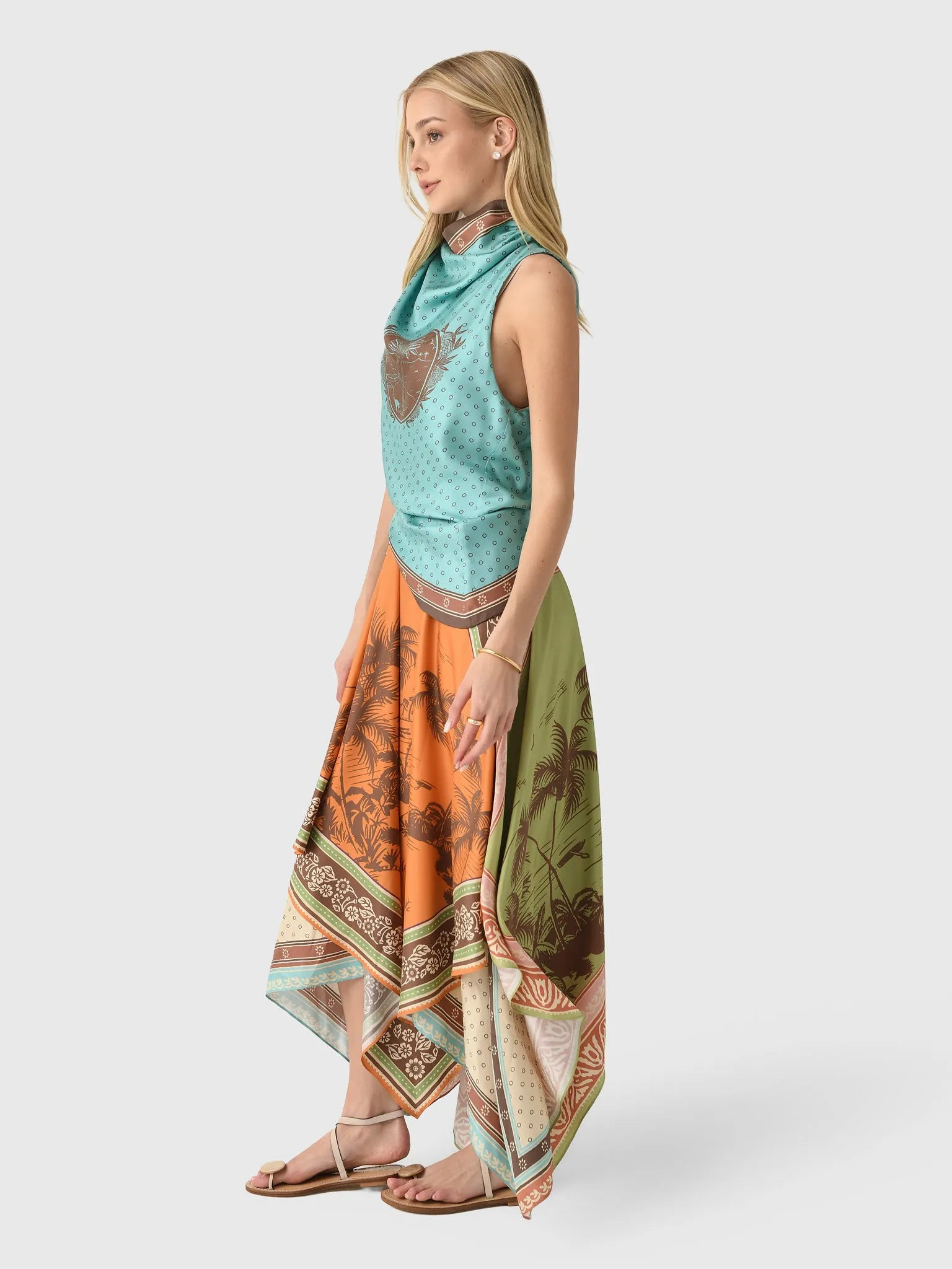 Alemais Women's Alberta Scarf Midi Dress sold by Saint Bernard product image thumbnail 2