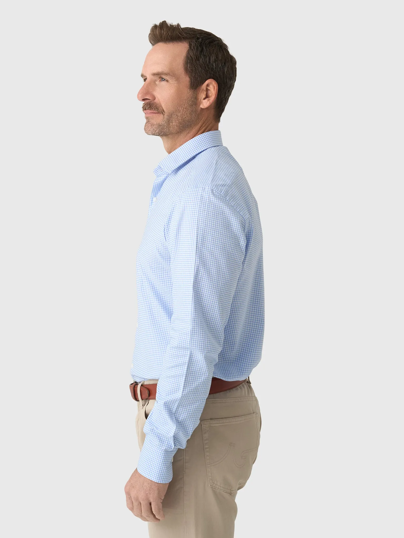 Maria Santangelo Men's Gingham Woven Shirt sold by Saint Bernard product image thumbnail 3