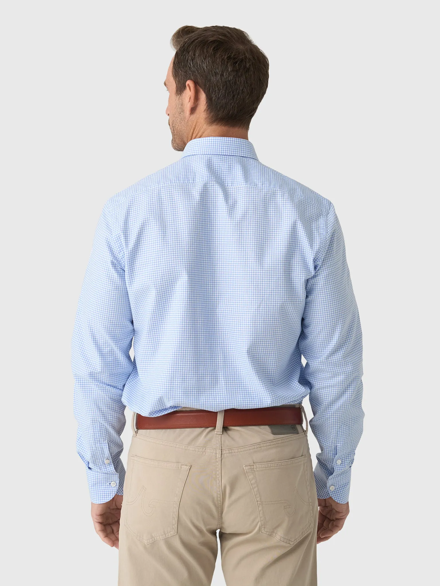 Maria Santangelo Men's Gingham Woven Shirt sold by Saint Bernard product image thumbnail 4