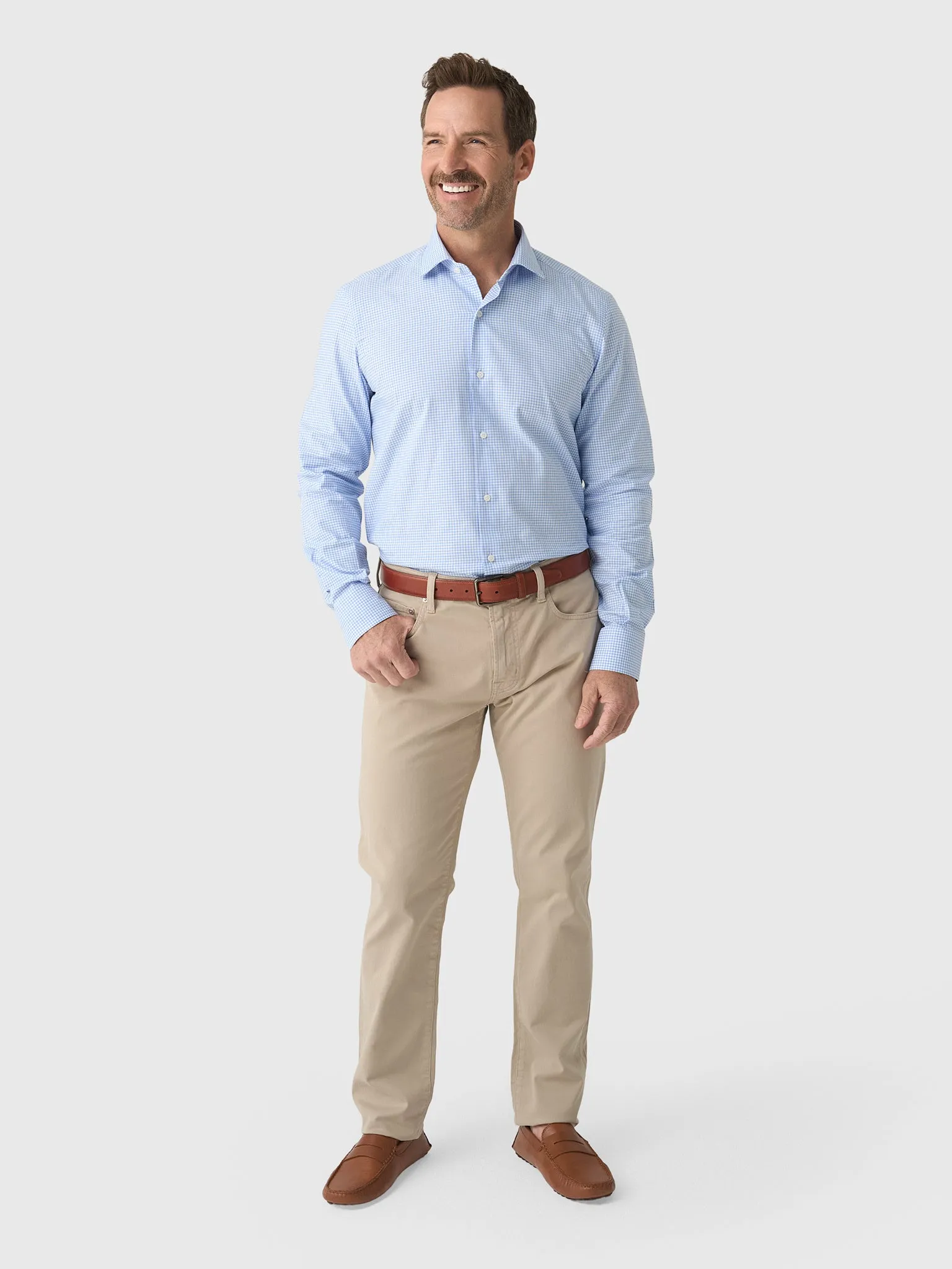 Maria Santangelo Men's Gingham Woven Shirt sold by Saint Bernard product image thumbnail 2