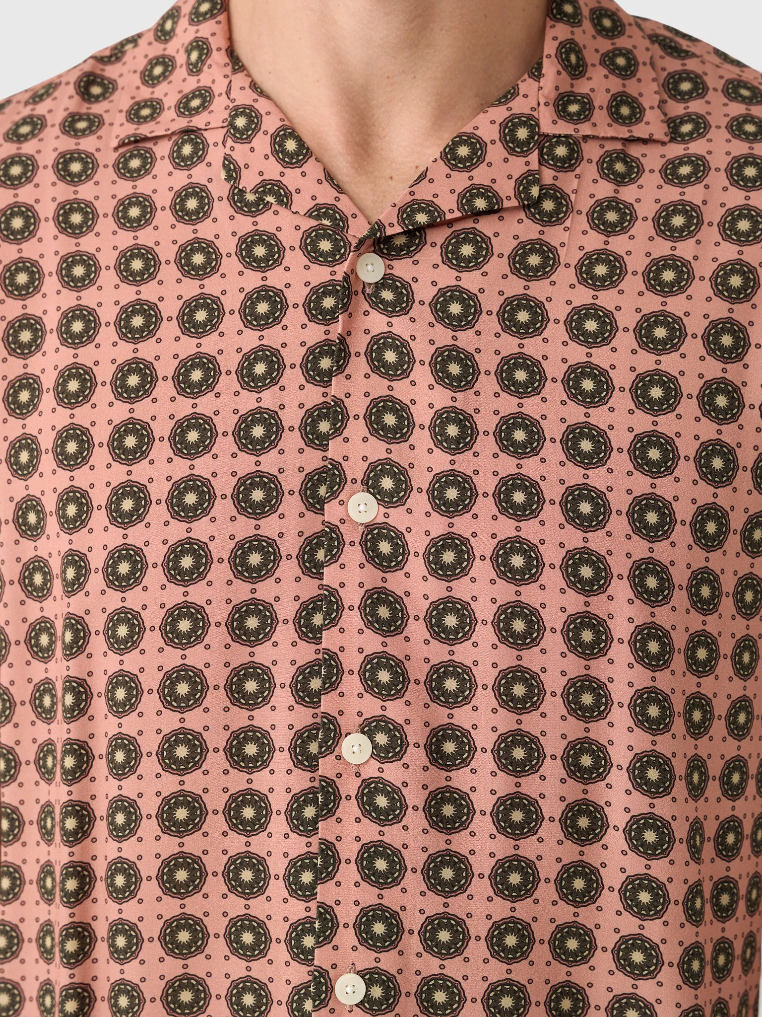 OAS Men's Blush Lumo Viscose Shirt sold by Saint Bernard product image thumbnail 5