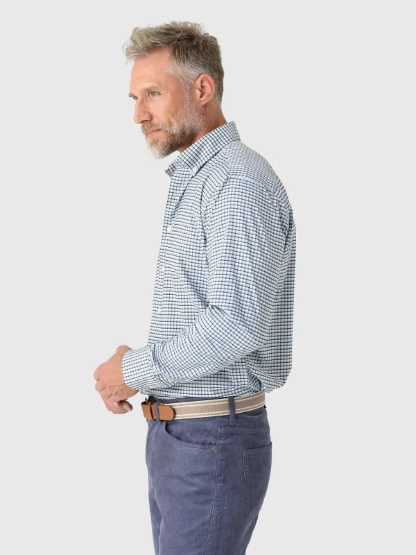 Peter Millar Crown Men's Cashiers Performance Twill Sport Shirt sold by Saint Bernard