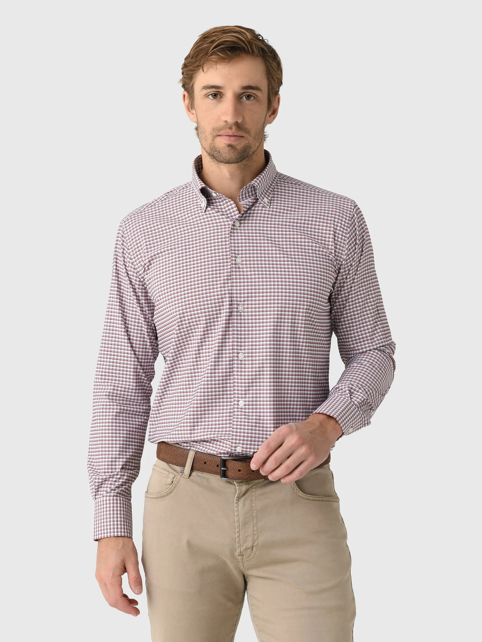Peter Millar Crown Men's Cashiers Performance Twill Sport Shirt sold by Saint Bernard product image thumbnail 3