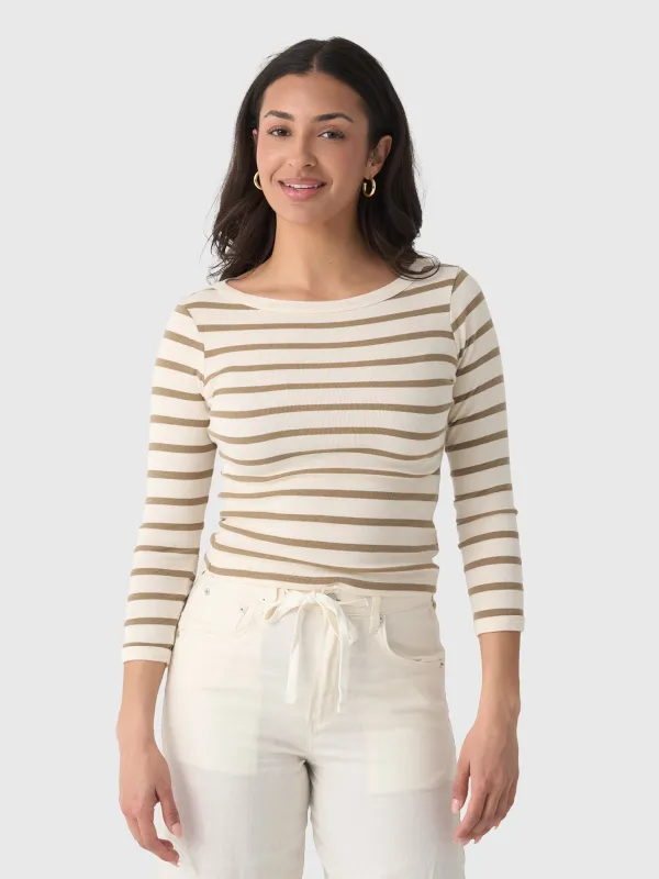 Citizens Of Humanity Women's Boat Neck Slim Tee sold by Saint Bernard