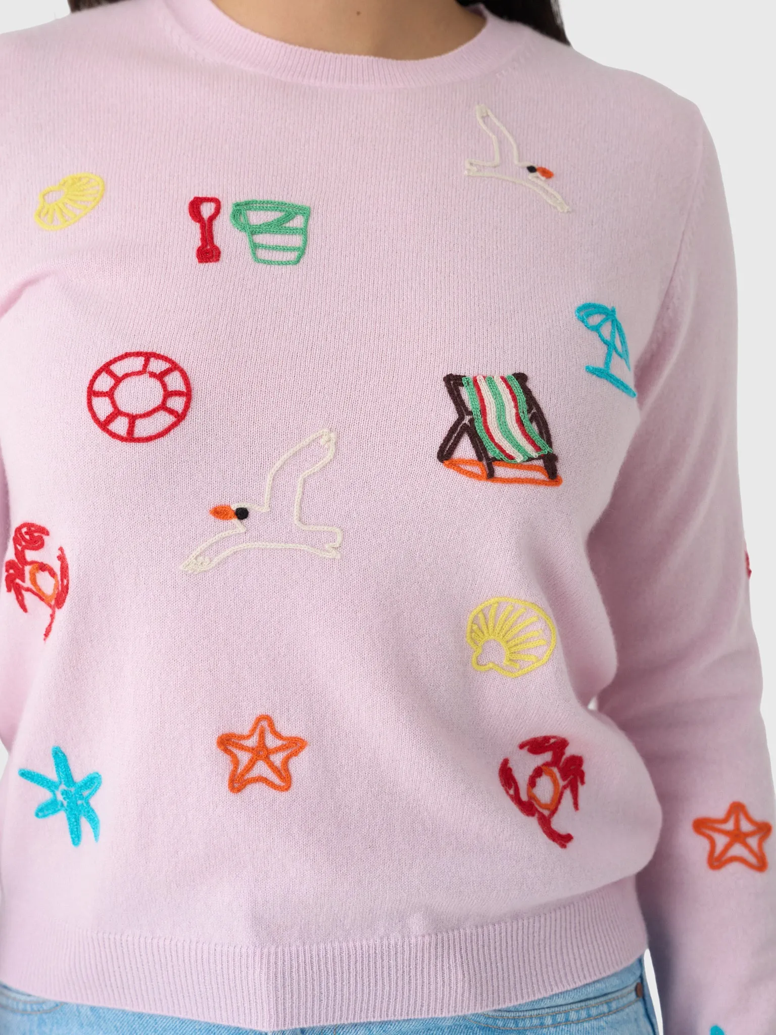 Jumper 1234 Women's Seaside Tribute Crew Sweater sold by Saint Bernard product image thumbnail 5