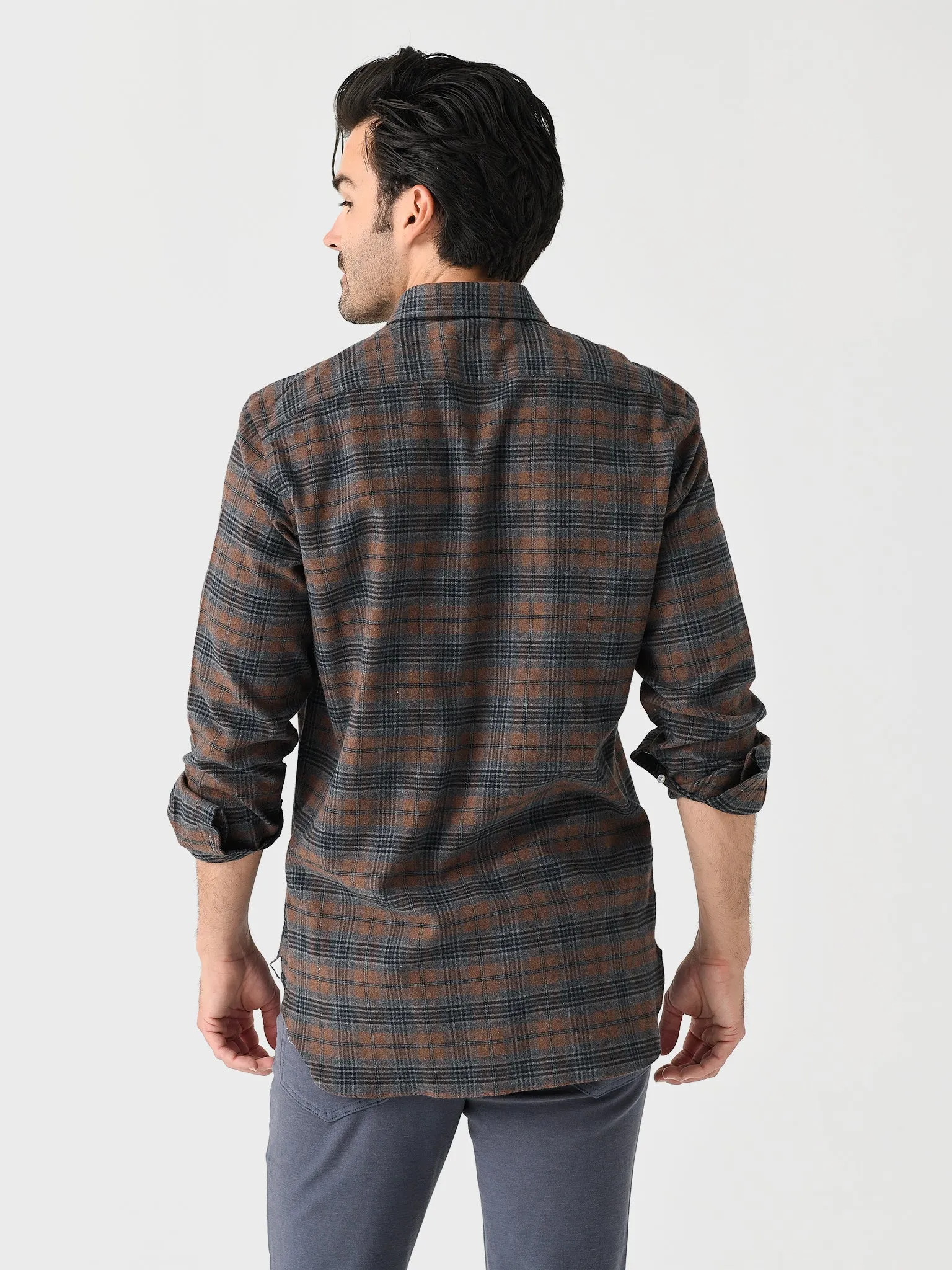 Maria Santangelo Men's Plaid Woven Shirt sold by Saint Bernard product image thumbnail 4