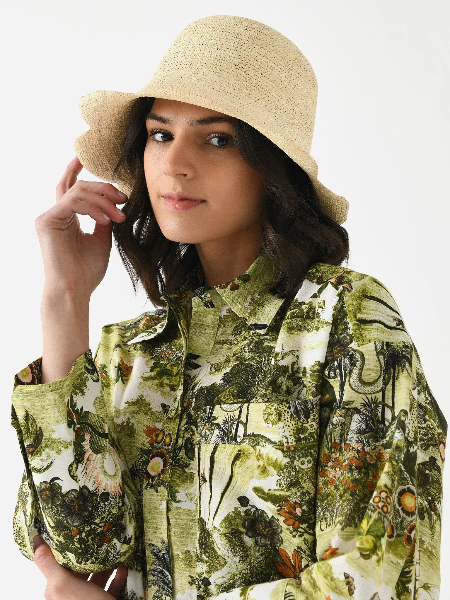 Freya Women's Scallop Crochet Bucket Hat sold by Saint Bernard product image thumbnail 2
