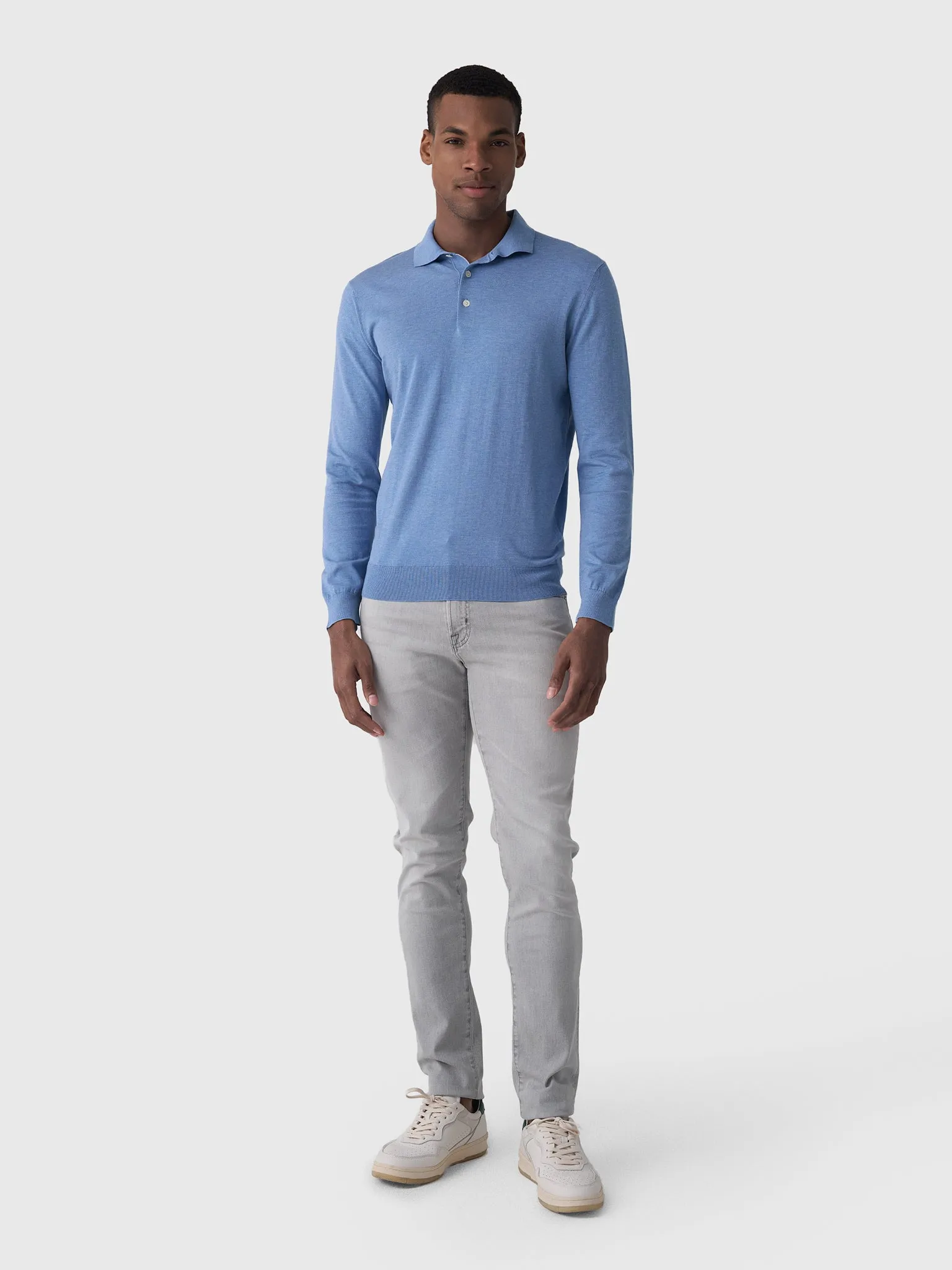 Peter Millar Crown Crafted Men's Mariner Sea Island Cotton Sweater Polo sold by Saint Bernard product image thumbnail 2