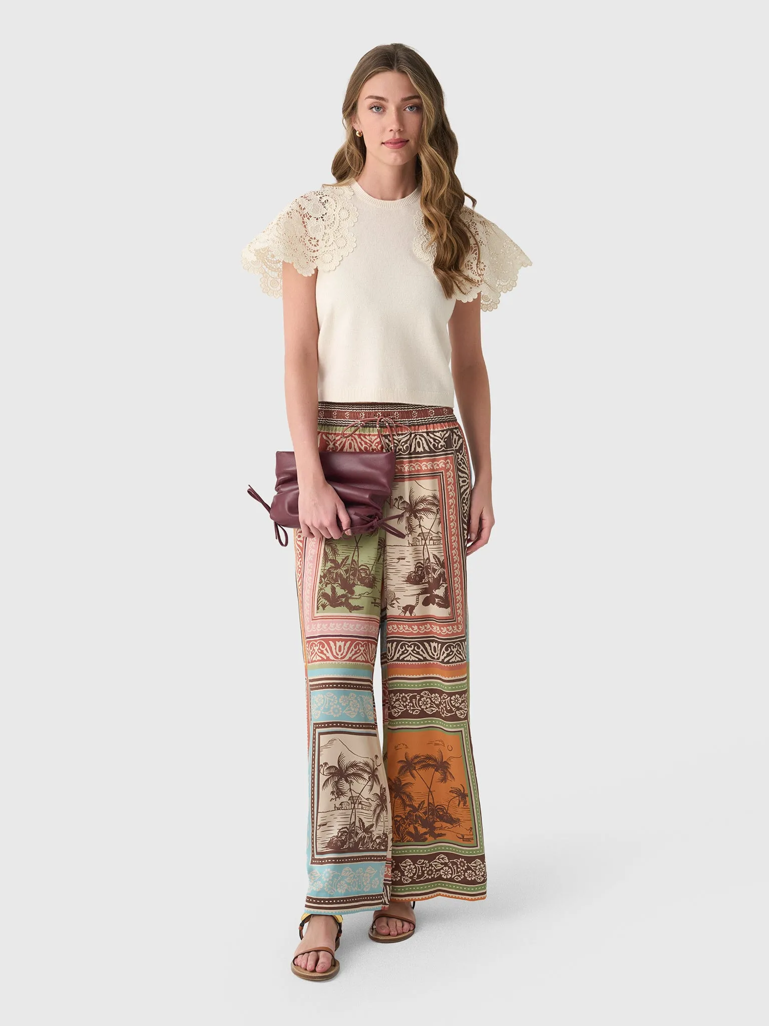 Alemais Women's Alberta Silk Pant sold by Saint Bernard product image thumbnail 2