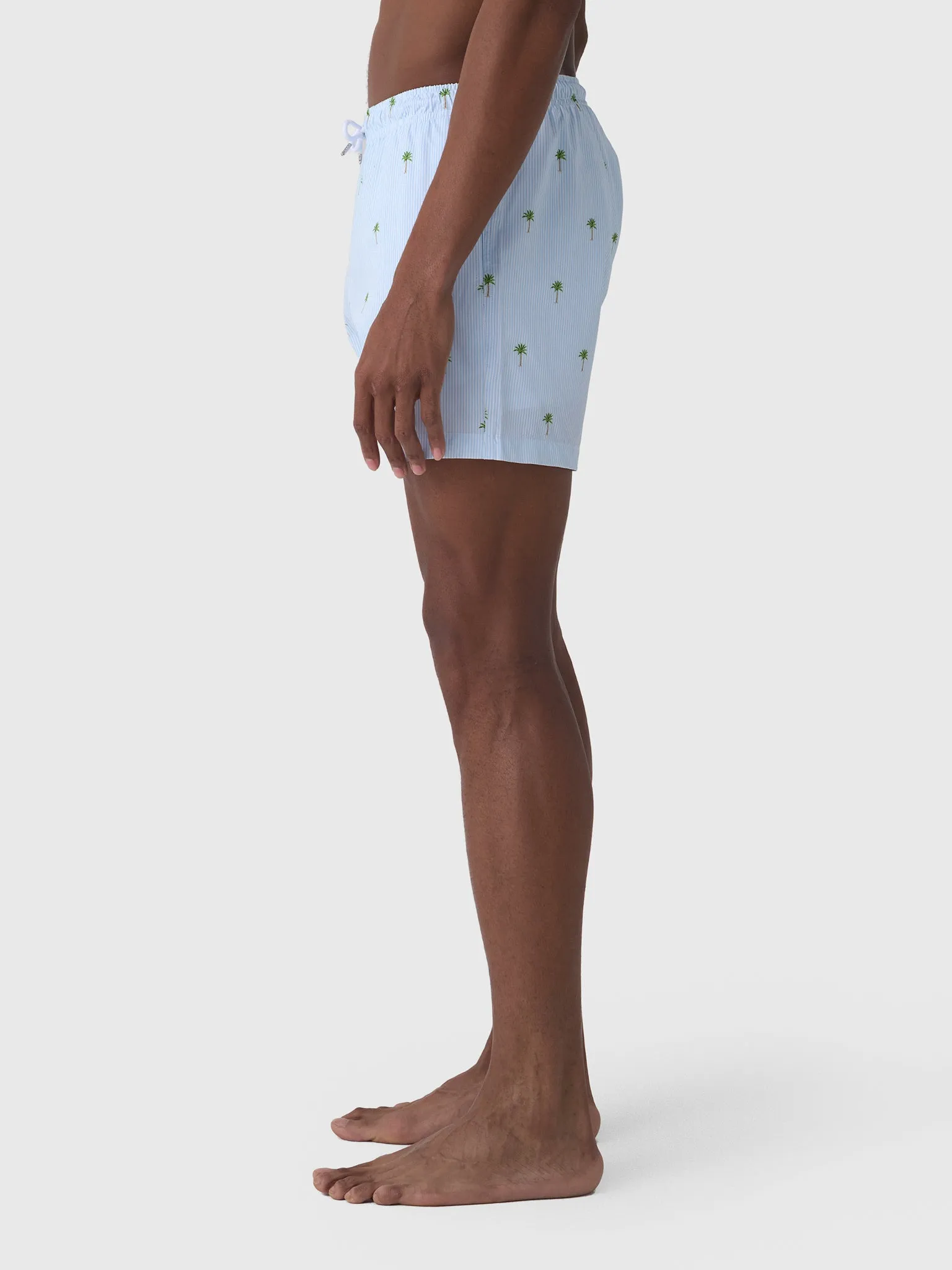 Bermies Men's Palm Stripes Swim Trunk sold by Saint Bernard product image thumbnail 3